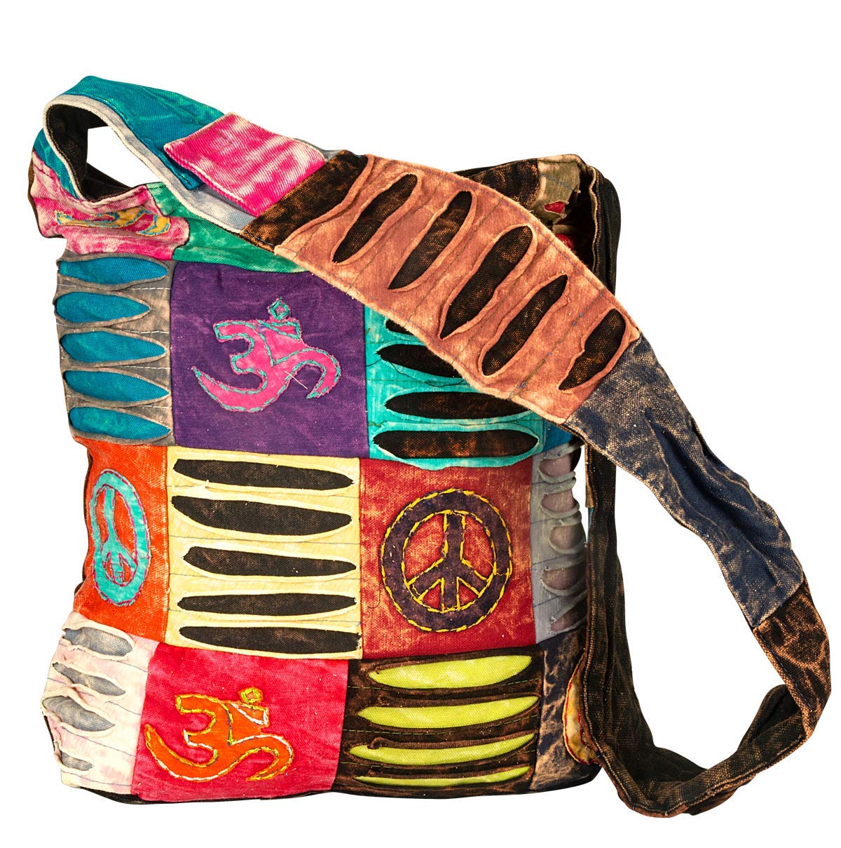 Eureka! Unisex Handicraft Collection Cotton Cross Body Hippie Boho Sling Bag (Multicolour) (B07VD84CC5) Amazon Price History, Amazon Price Tracker