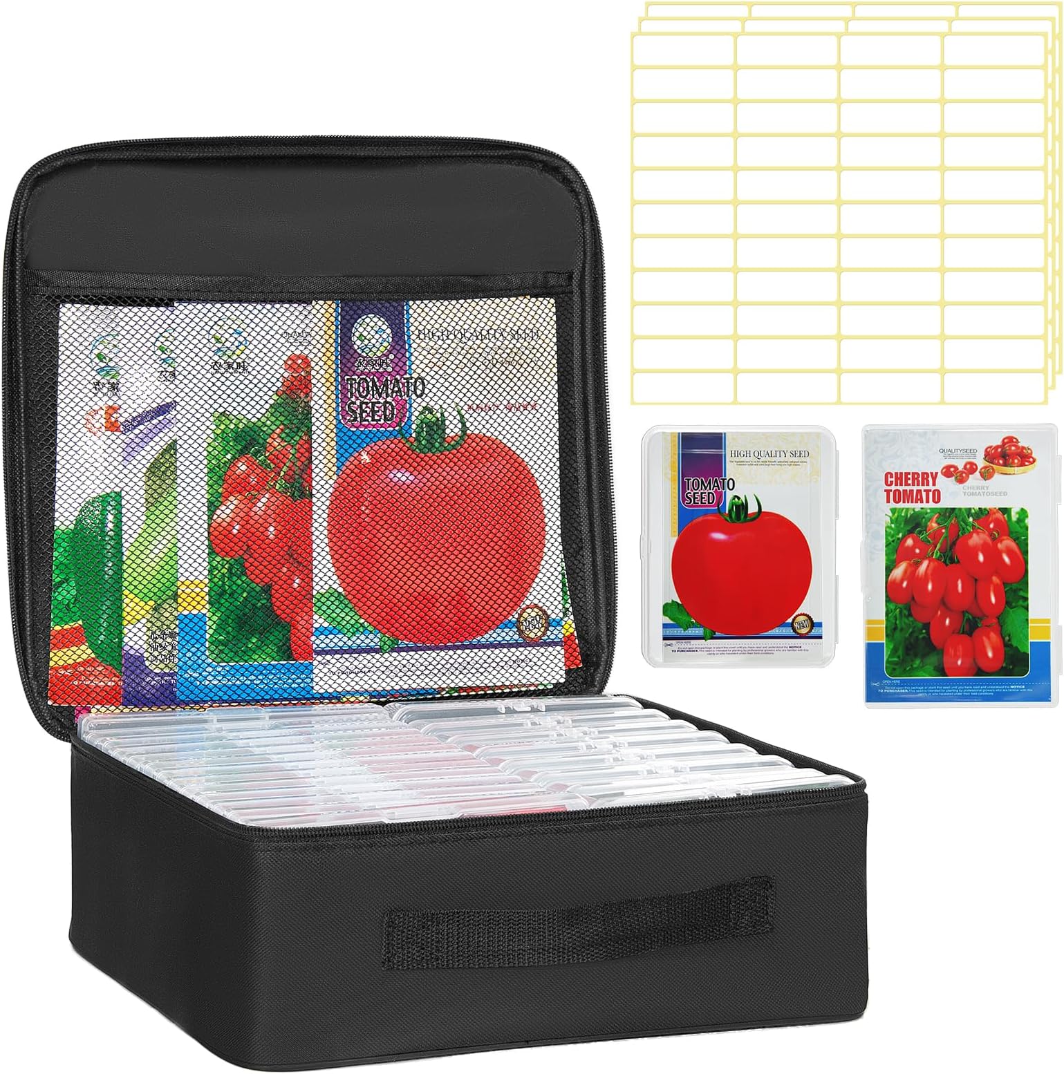 Amazon.com - Seed Packet Organizer Box Plastic Portable Seed Packet ...
