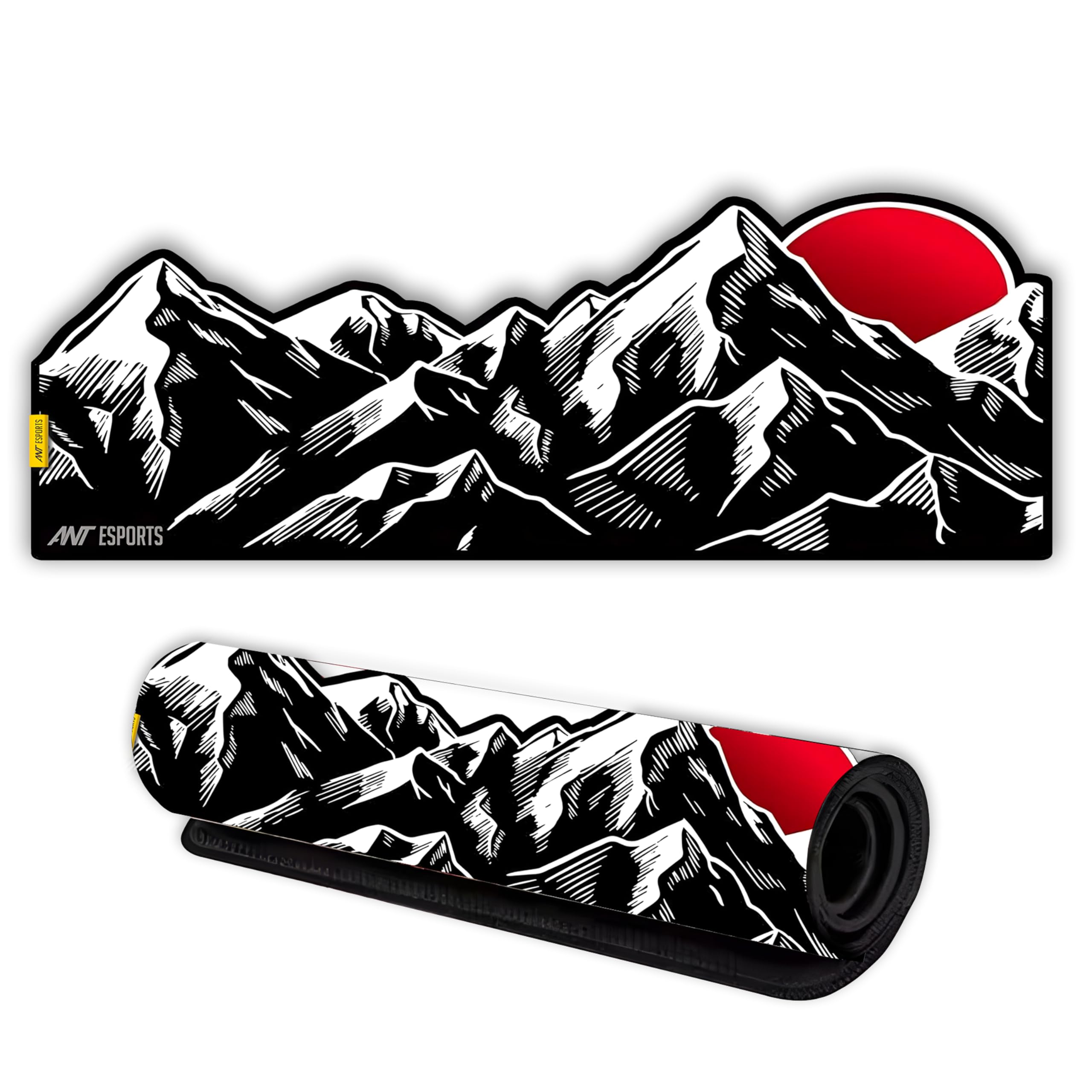 Ant Esports Unique Design Mountain Red Extended Gaming Mouse Pad – L