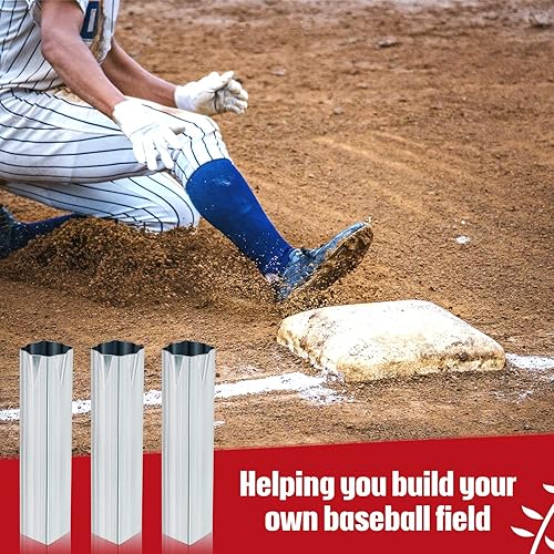 Miniatura 7 de Dunzy Crimped Style Ground Anchors for Baseball Bases Silver