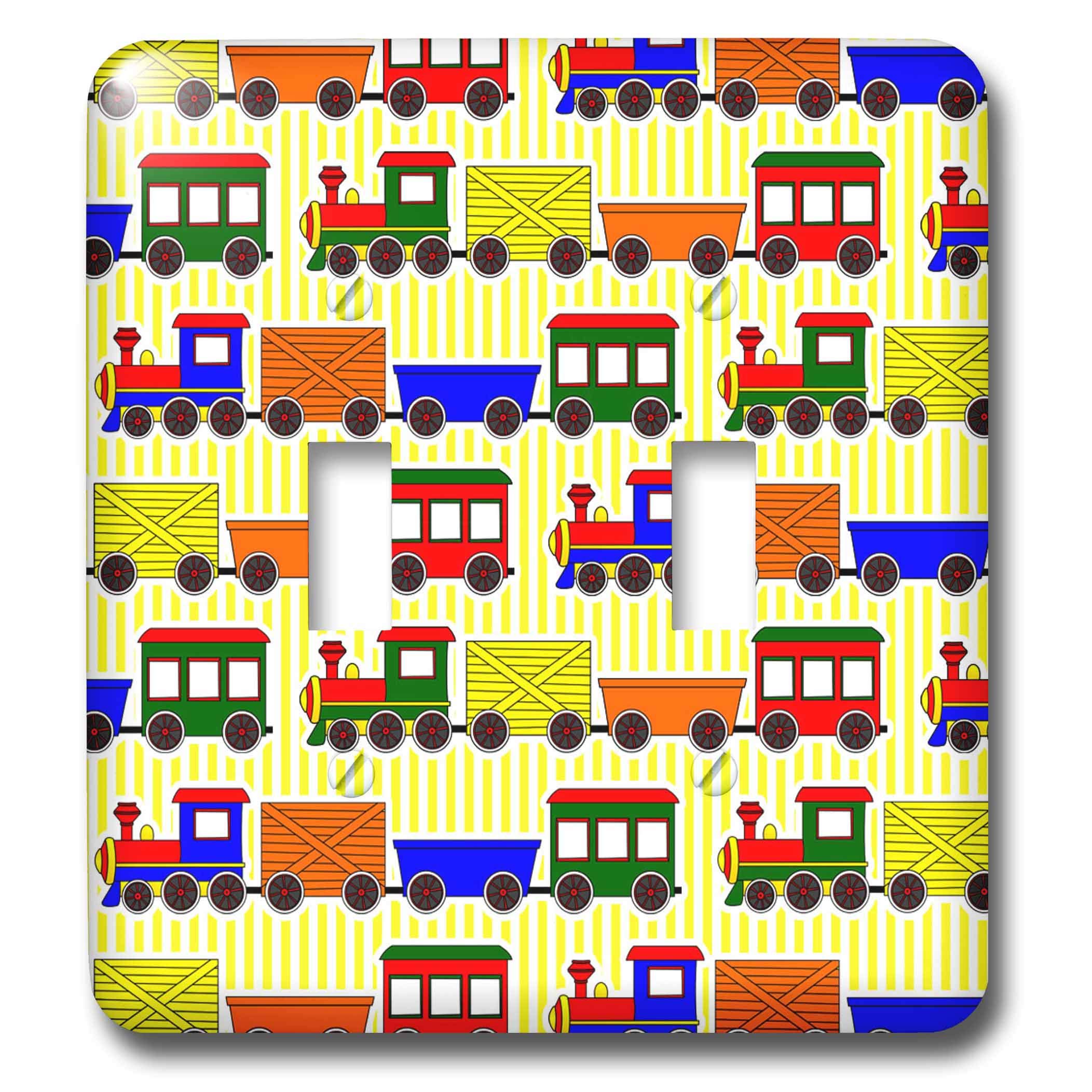 Interrupteur à baïonnette 3dRose LSP_25427_2 motif train mignon multicolore
