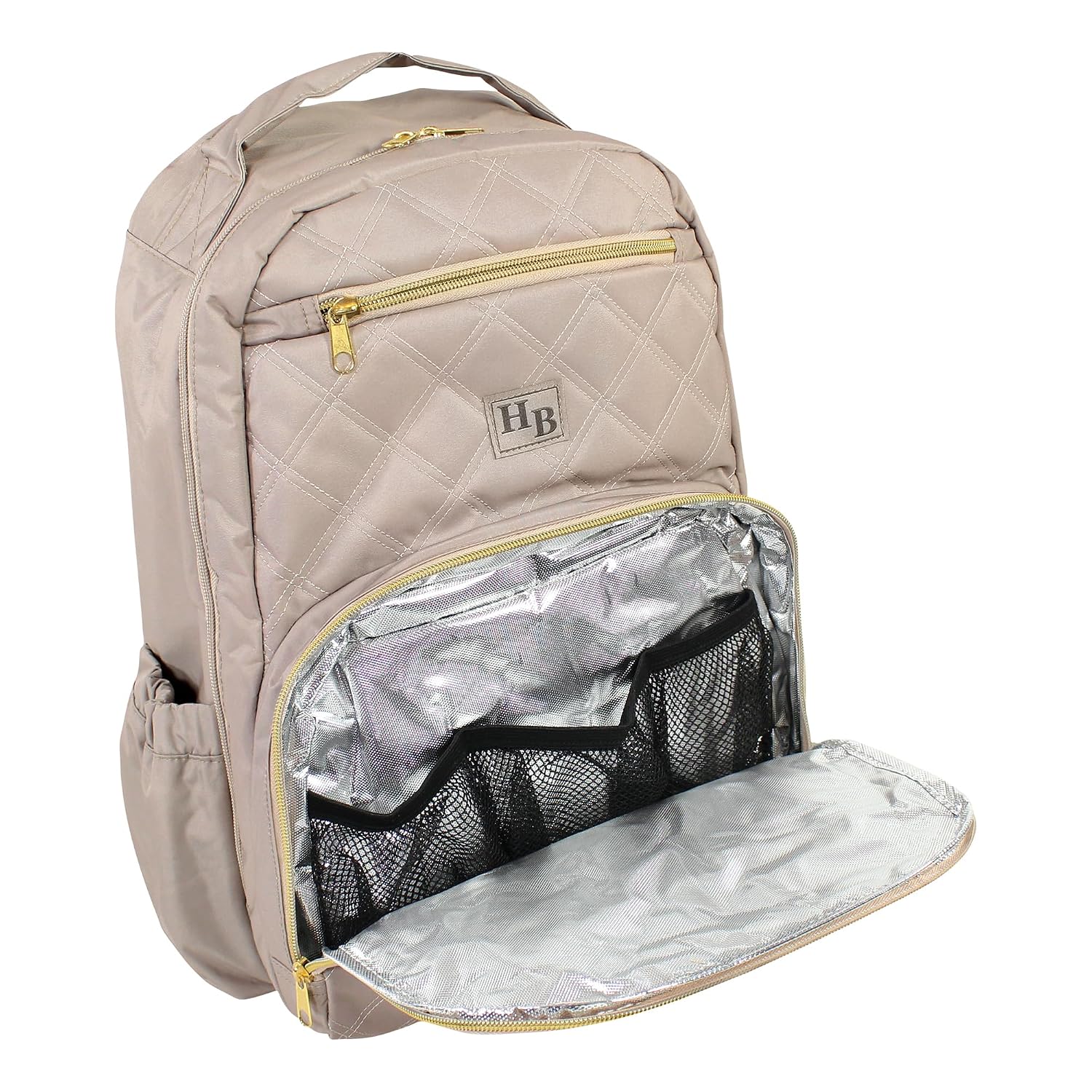 Hudson Baby Unisex Baby Premium Diaper Bag Backpack and Changing Pad, Taupe, One Size