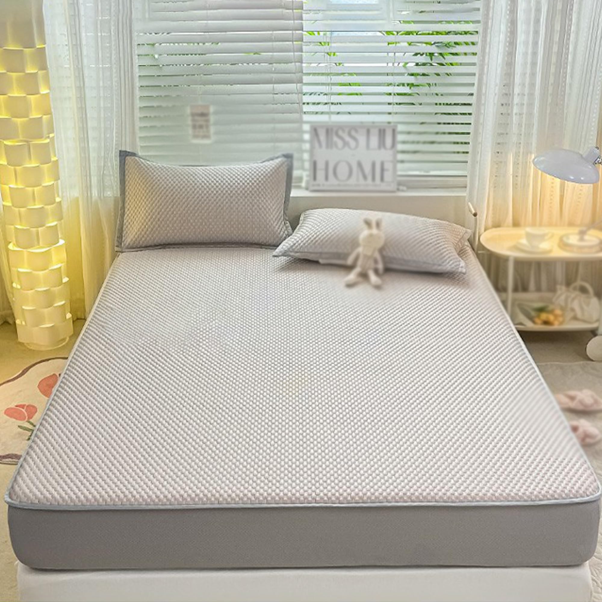 Drap housse en velours bordeaux 140x200 pour grand lit douillet