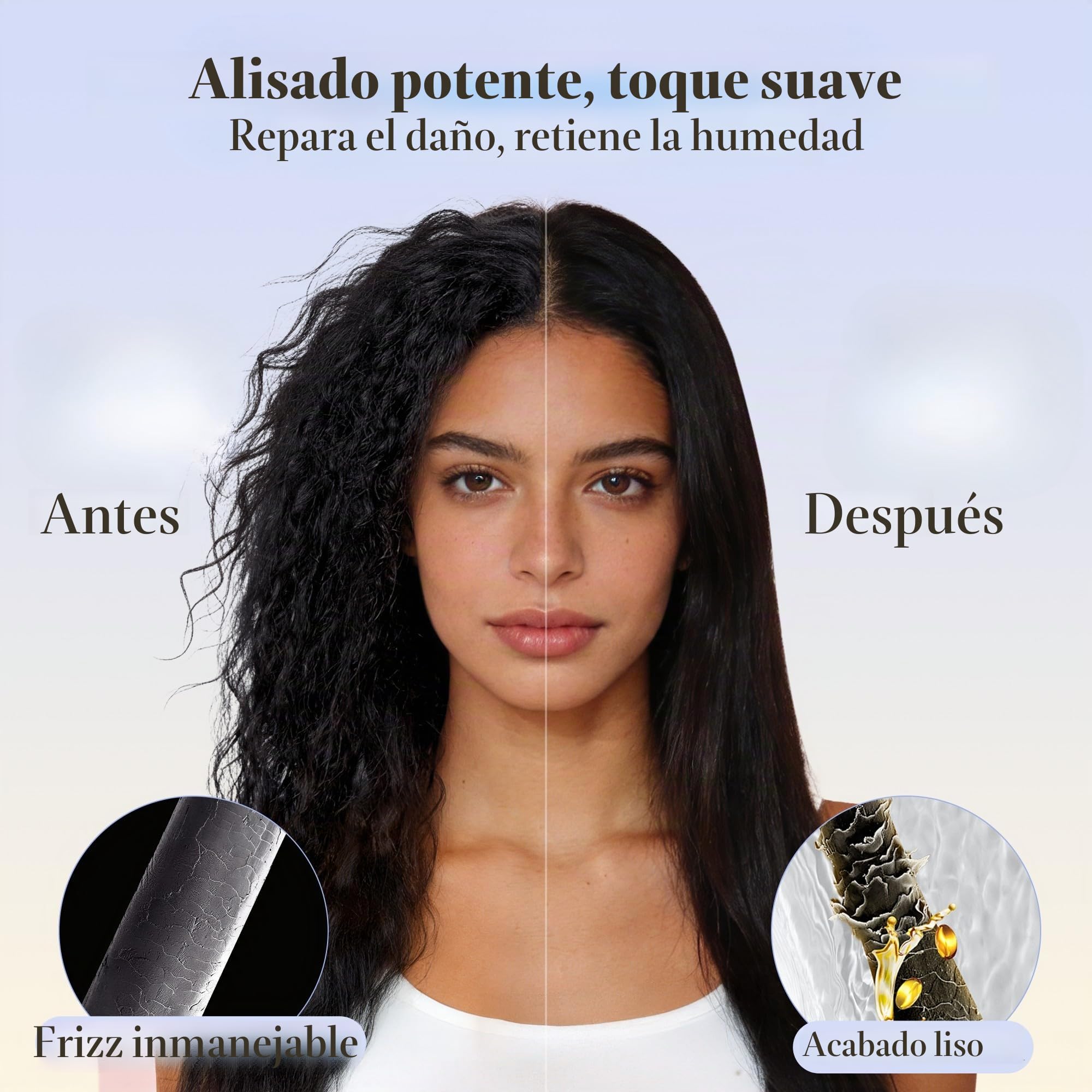BarberBoss - Plancha de cerámica con placas flotantes, tratamiento iónico y queratina para todo tipo de cabello, pantalla LED de temperatura, plancha de pelo profesional (QR-8412, rosa)