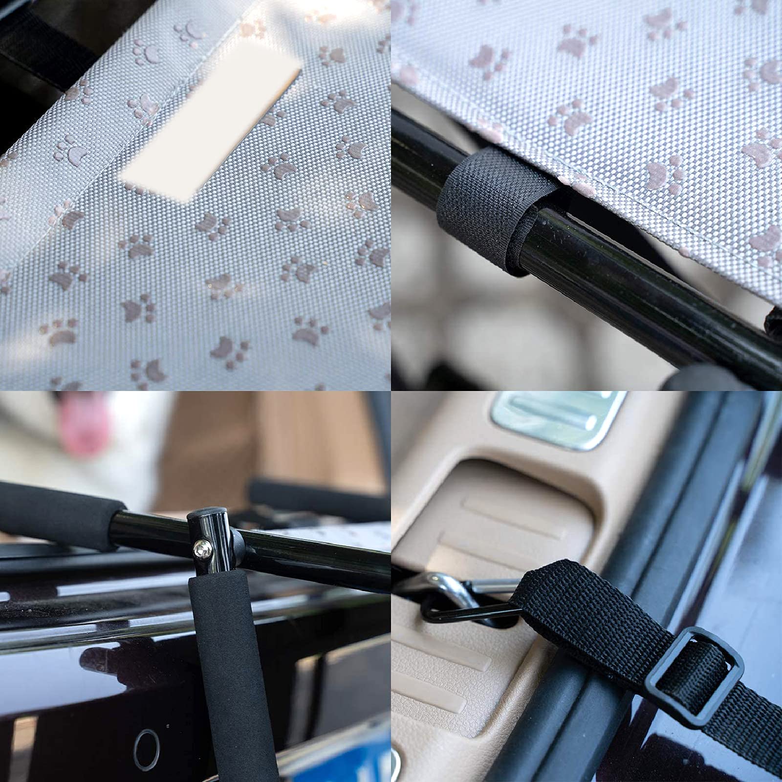 Rampas para perros para perros grandes, cargables hasta 68 kg Escaleras para perros con placas de refuerzo, rampas para autos para perros Plegables, escalera para mascotas liviana antideslizante, 5
