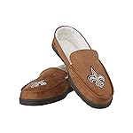 FOCO New Orleans Saints NFL Mens Exclusive Beige Moccasin - M