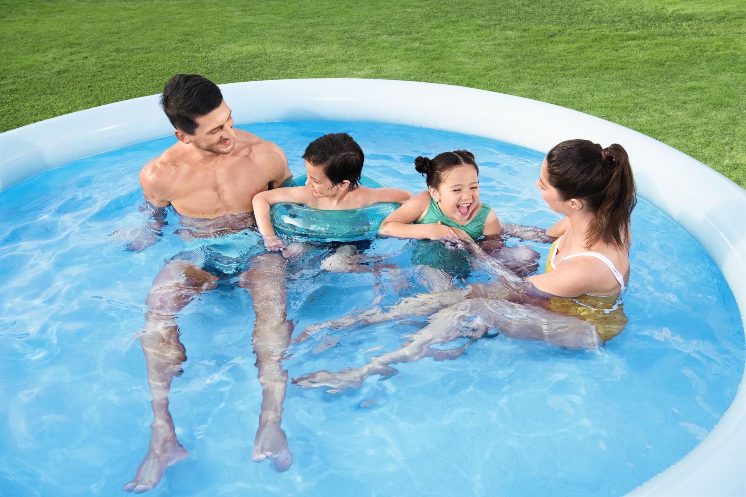 Bestway 57458 Set Piscina Gonfiabile Fast Set Rotonda da 305x66 cm