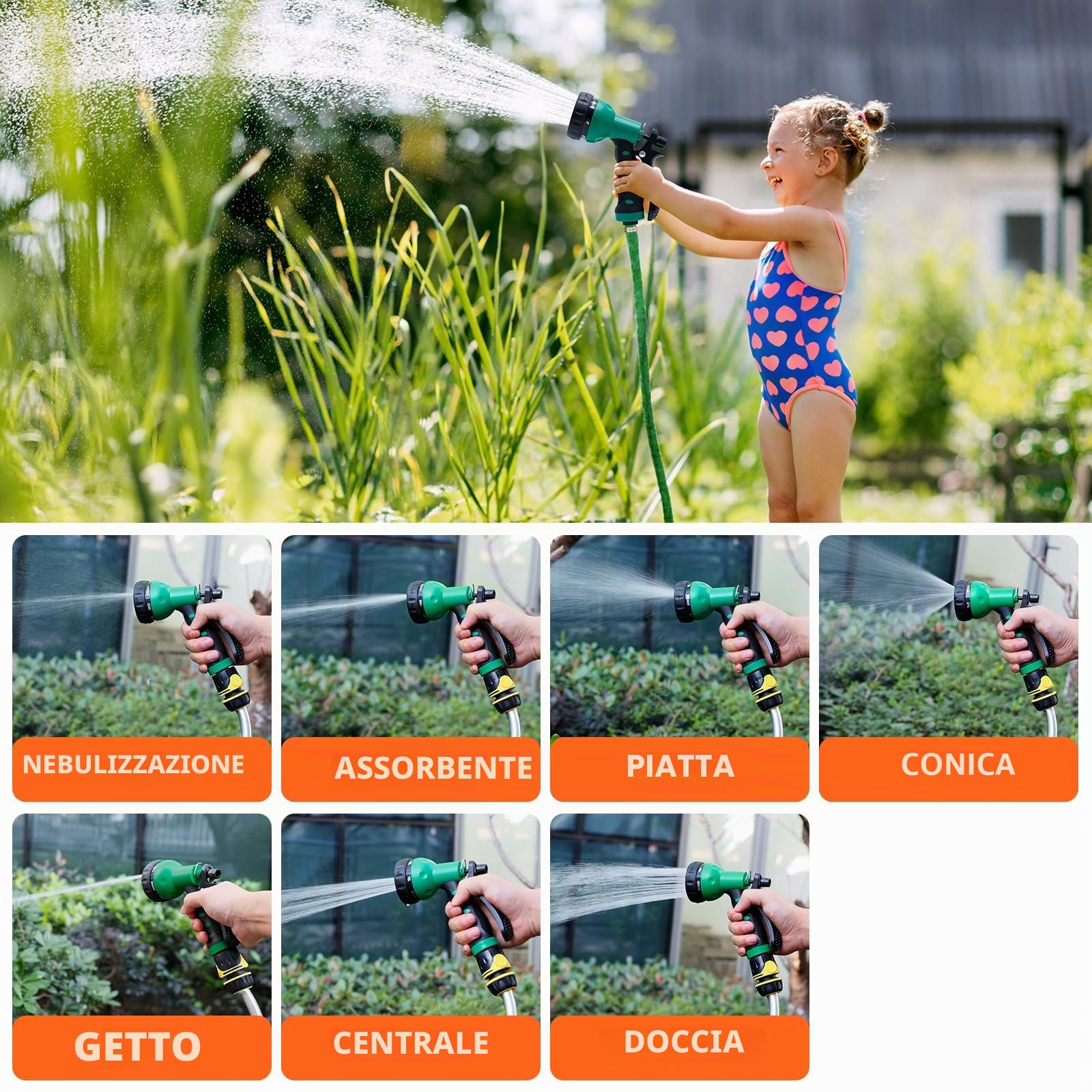 CCLIFE Doccia Solare da Giardino con Pavimento in WPC 40 L, Doccia fotovoltaica/Solare da Esterno con Rubinetto e soffione a Pioggia, con Guscio di Protezione Acqua Calda Fino a 60 °C