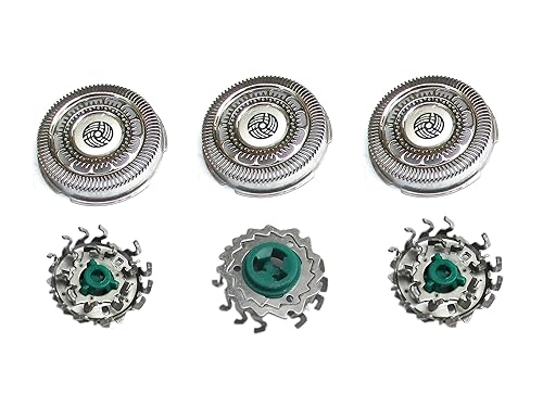 Miniatura 1 de 3X SH6072 S6000 - Cabezales de afeitadora de repuesto compatibles con afeitadoras Philips Norelco Series 6000 para S6810, S6820, S6850, S6880