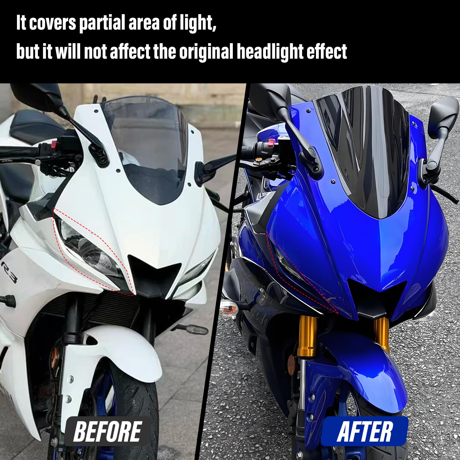 ヘッドライト】YZF-R25•R3 フロントカウル ヘッドライト
