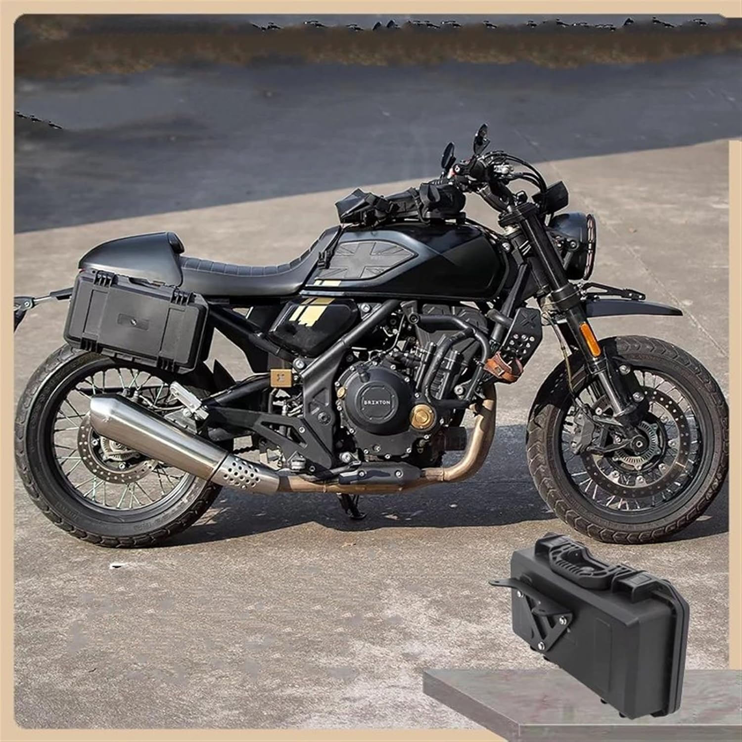 ★XPingu(売店)★バイク用 バッグ ブリクストン用 クロスファイア用 500 GK500用 オートバイ用ユニバーサルハードバッグサドルバッグトランク荷