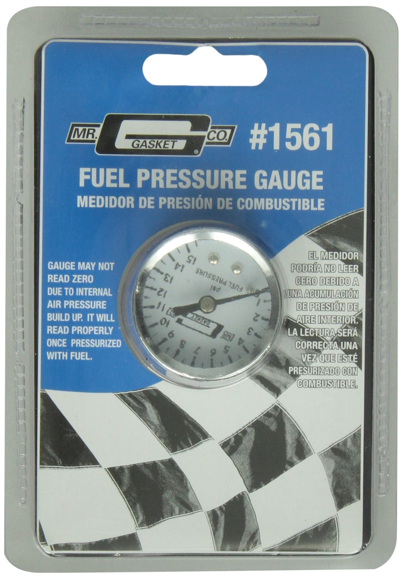 Mr. Gasket Fuel Pressure Gauge 0-15