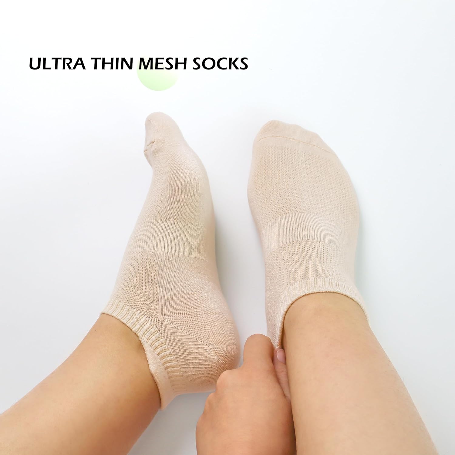 SERISIMPLE Women Ultra Thin Socks Viscose Bamboo Low Cut No Show Ventilating Ankle Anti Odor Arch Support Mesh Socks 5 Pairs - Image 5