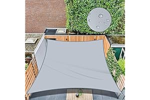 Rectangular Sun Sails for Decks - 12ft x 12ft Gray Shade Sail