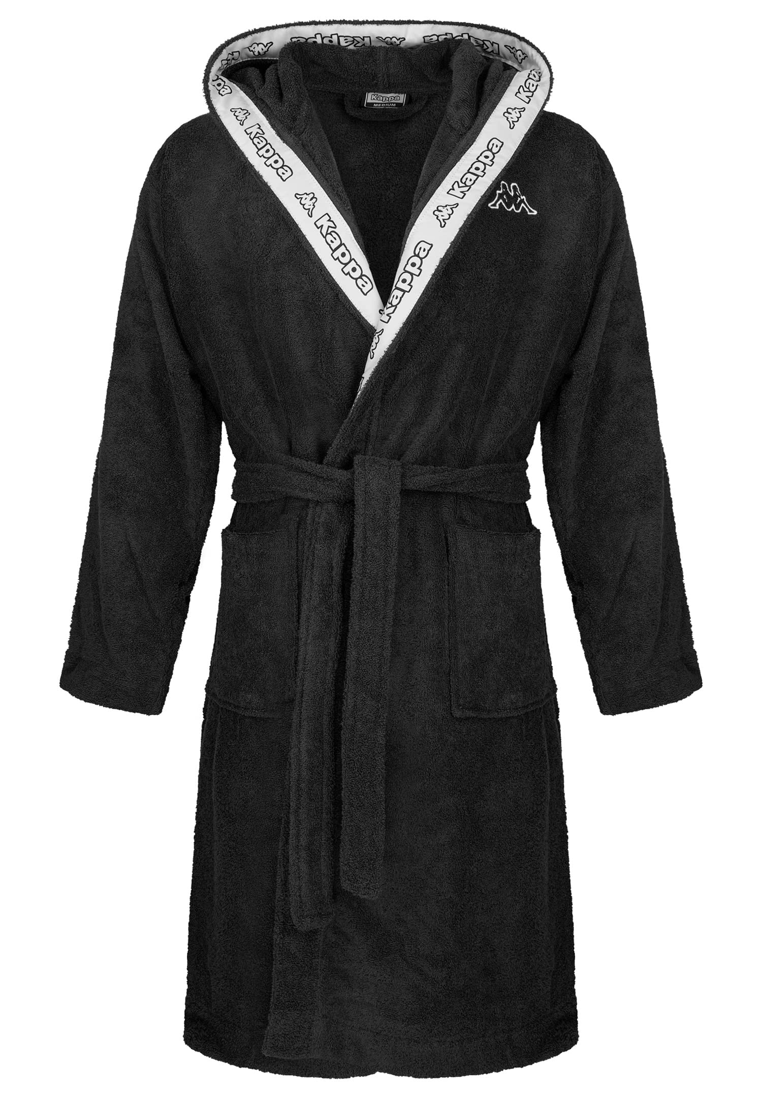 Kappa Unisex Bademantel mit Kapuze 100% Baumwolle Gr. S-4XL