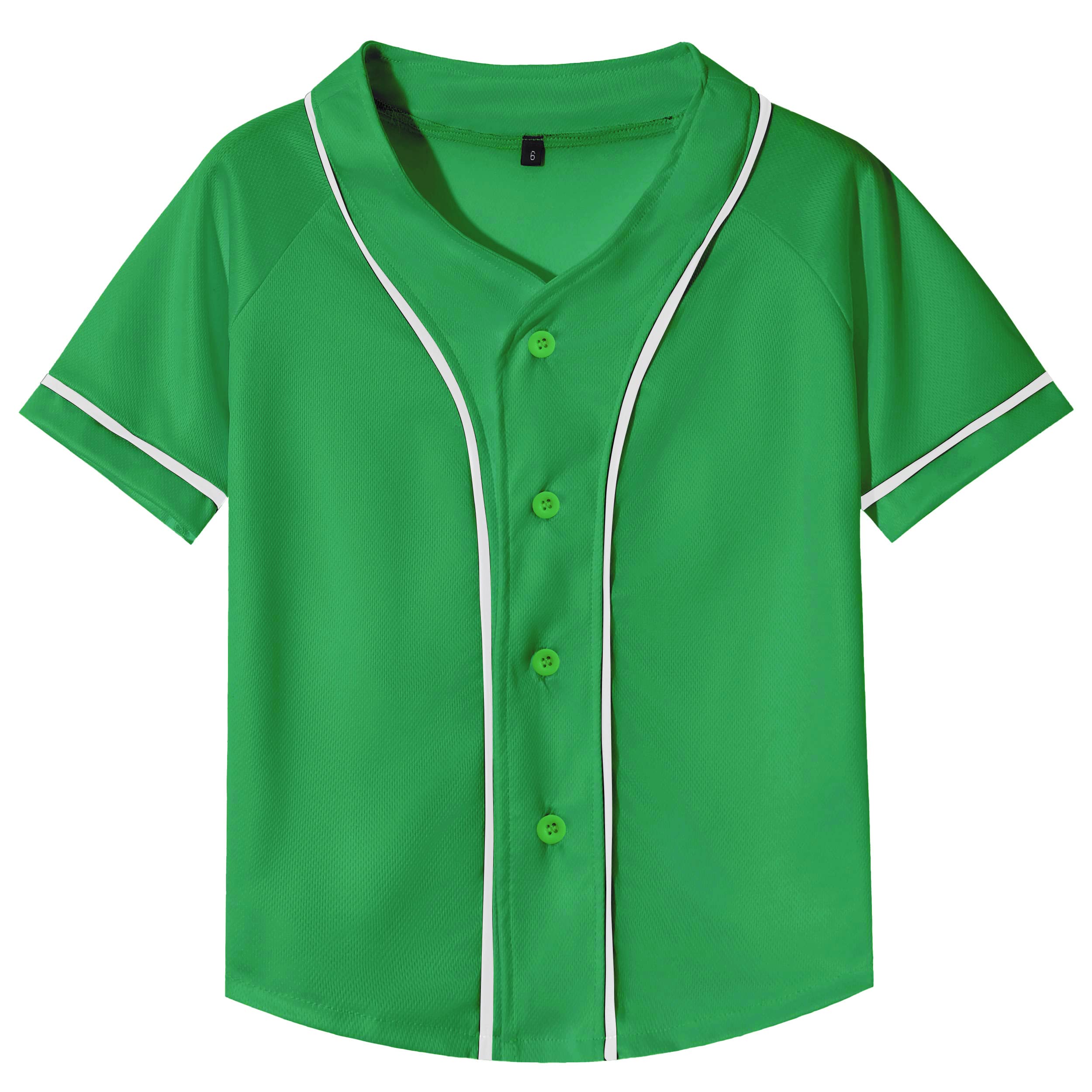 Yuji Itadori Kids Baseball Jersey Button Boys Short Sleeve T-Shirts Hip Hop Fashion Casual Sports Solid Color Shirt
