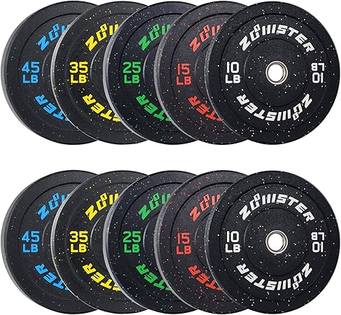 Bumper Plate Olympic Weight Plate High Bounce Bumper Weight Plate with Steel Insert Strength Training Weight Lifting Plate