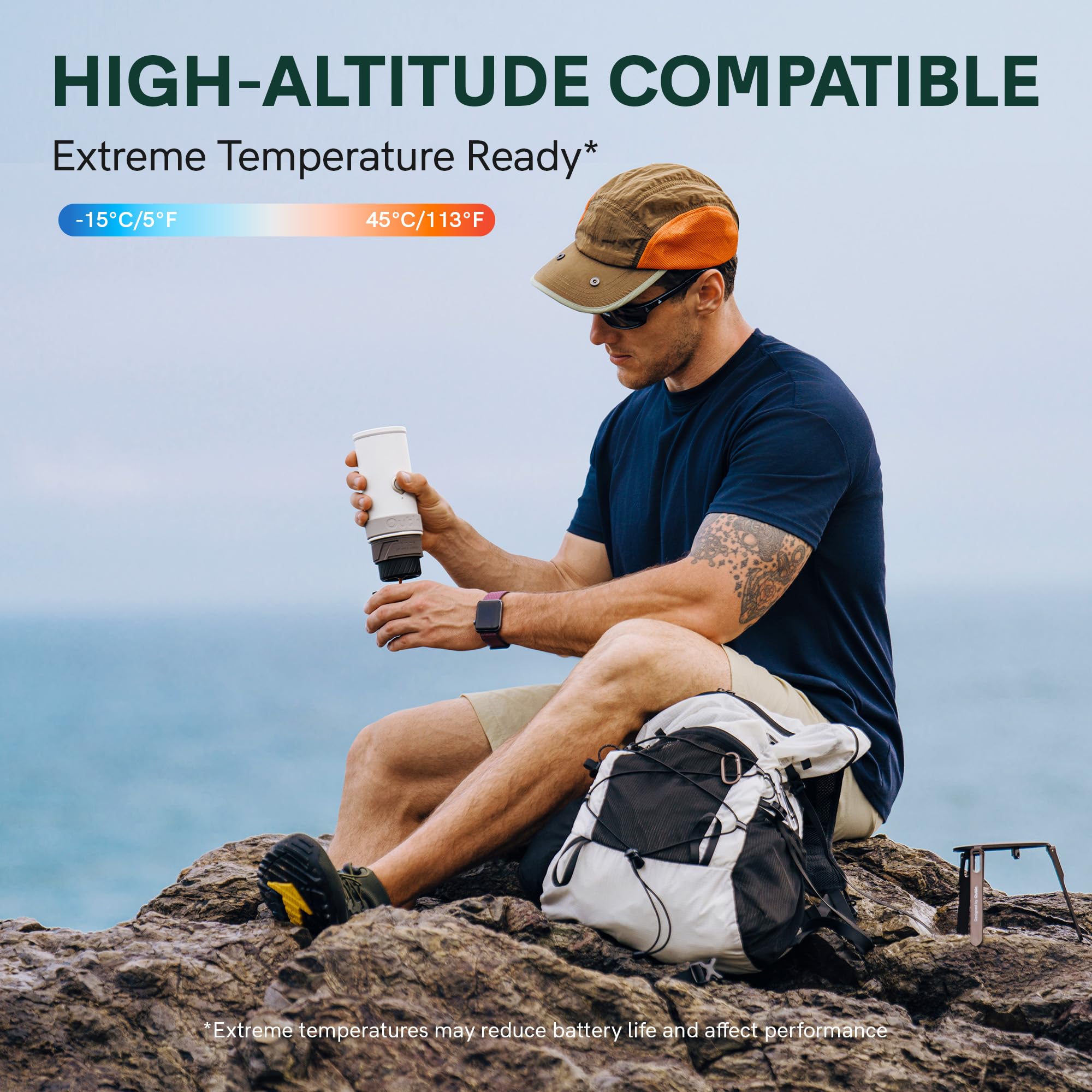 OutIn Mino Portable Electric Espresso Machine for Travel with Self-Heating view 8