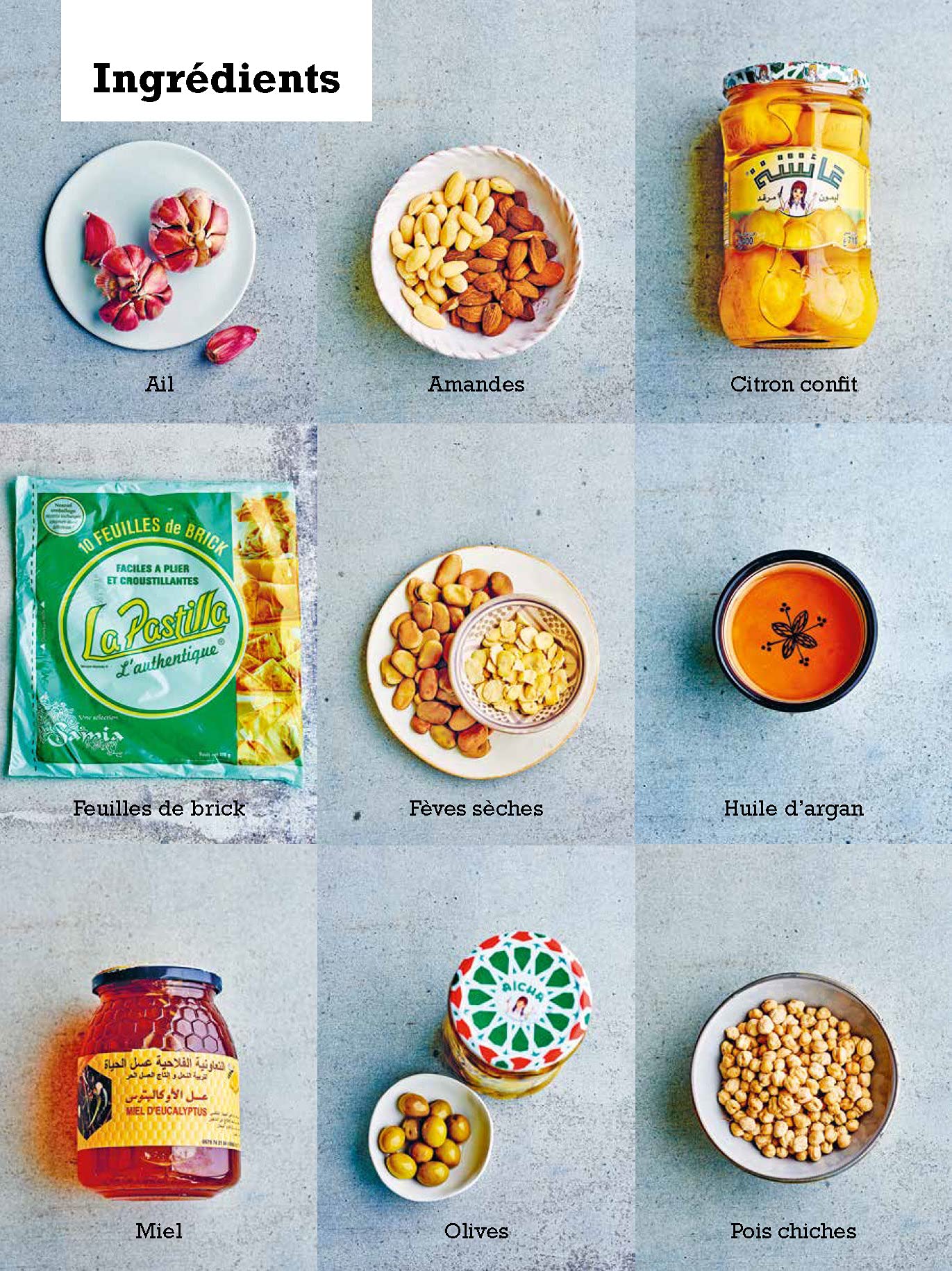 Le grand livre de la cuisine marocaine: Entrées, salades, couscous, tajines, viandes, poissons, pains, soupes, brick, pâtisseries, boissons. Toutes les recettes en pas à pas.