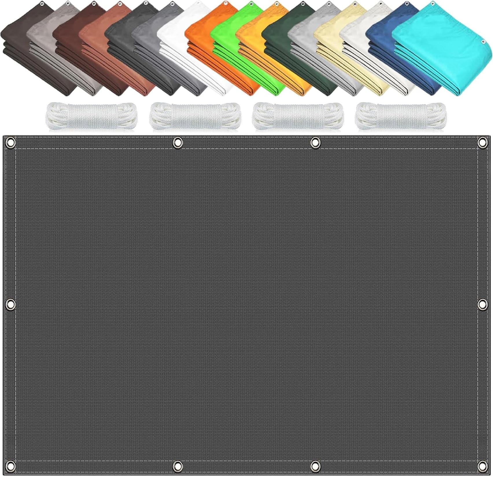 Markiza Przeciwsłoneczna 230 x 260 cm 98% Odporności Na Promieniowanie Uv, Wiatroszczelność, Wodoodporność, Markizy Przeciwsłoneczne, Na Taras, Balkon, Ogrodu, Ciemny szary
