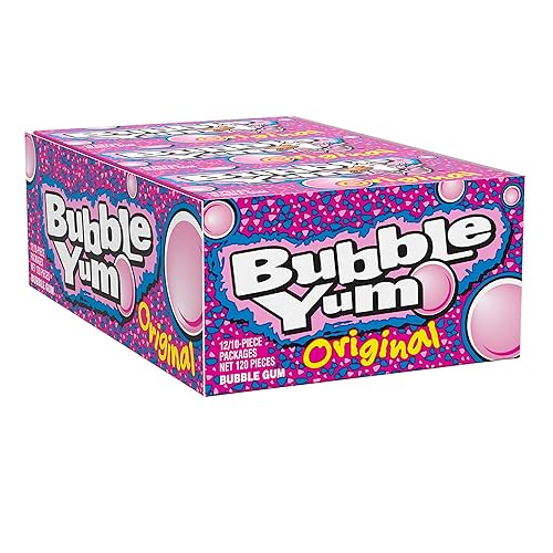 BUBBLE YUM Original Flavor Bubble Gum a granel 282 onzas paquetes 12 unidades 10 piezas disponible en Yaxa Colombia