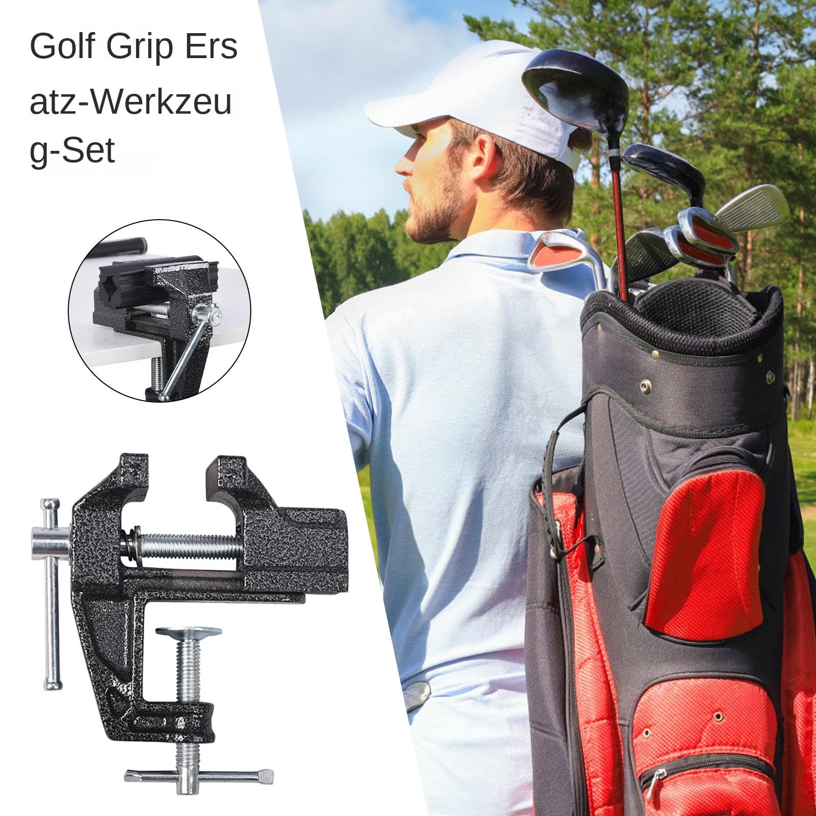 Juego de cambio de mango de golf, juego de herramientas de extracción de mango de golf de 4 piezas, herramientas de cambio para vástagos de carbono estándar