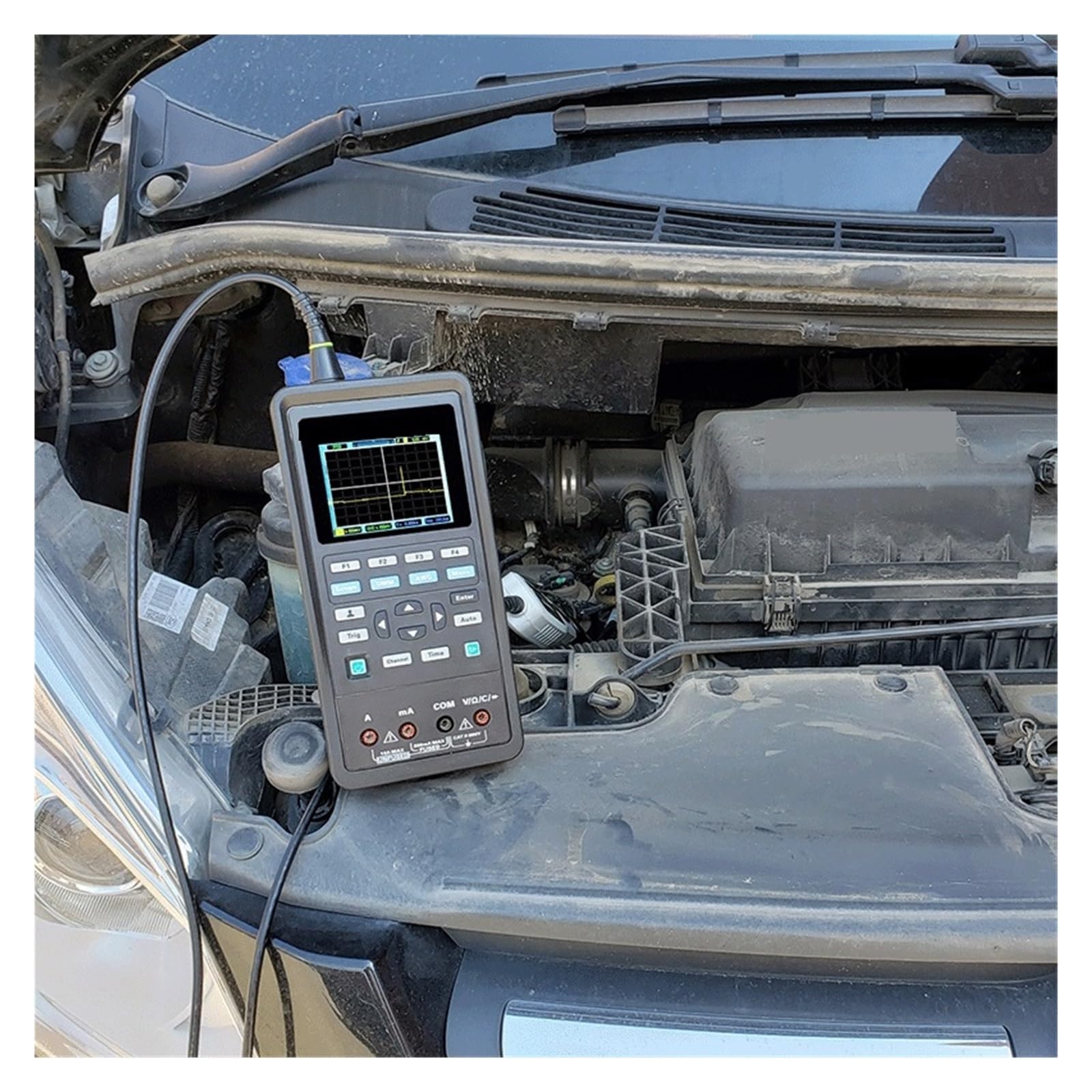 Oscyloskop, Auto oscyloskop cyfrowy 4 w 1 2D82 2 kanały + multimetr + diagnostyka samochodowa + Generator przebiegów