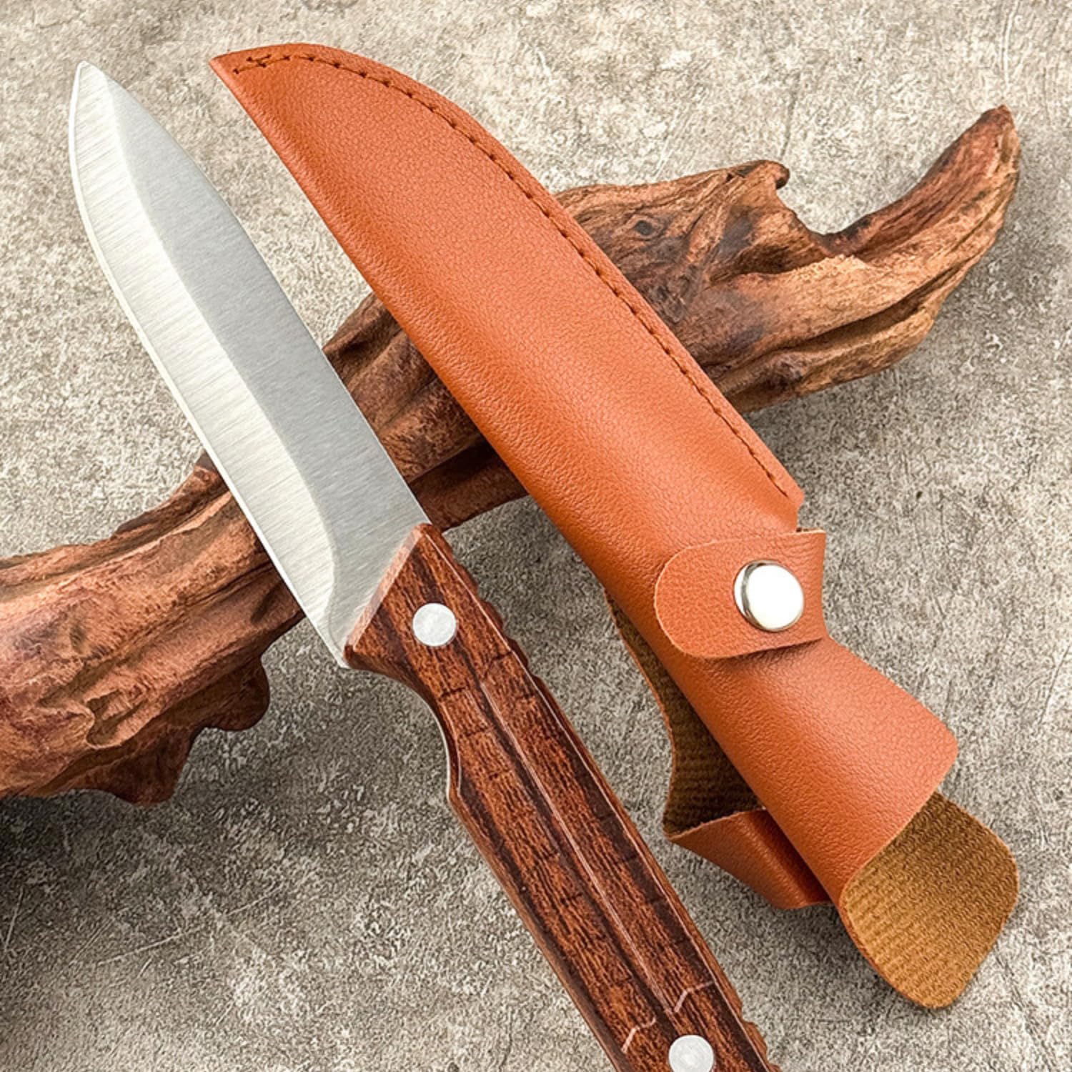 Kneefcy Multipurpose Stainless Steel Chef Knife with ABS Handle β Professional Kitchen Knife for Cutting, Chopping and Slicing Vegetables, Meat, Fruits and Household Cooking Utility Use 1