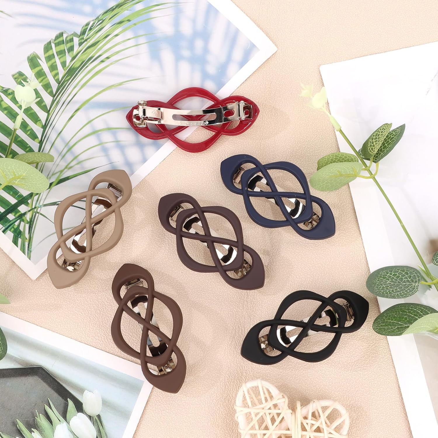 Hair Barrettes for Women 6packs Hair Clips French Barrette Vintage HairClips for Thick Thin Long Short Hair Stylish Accessories for Women Girls - Image 7