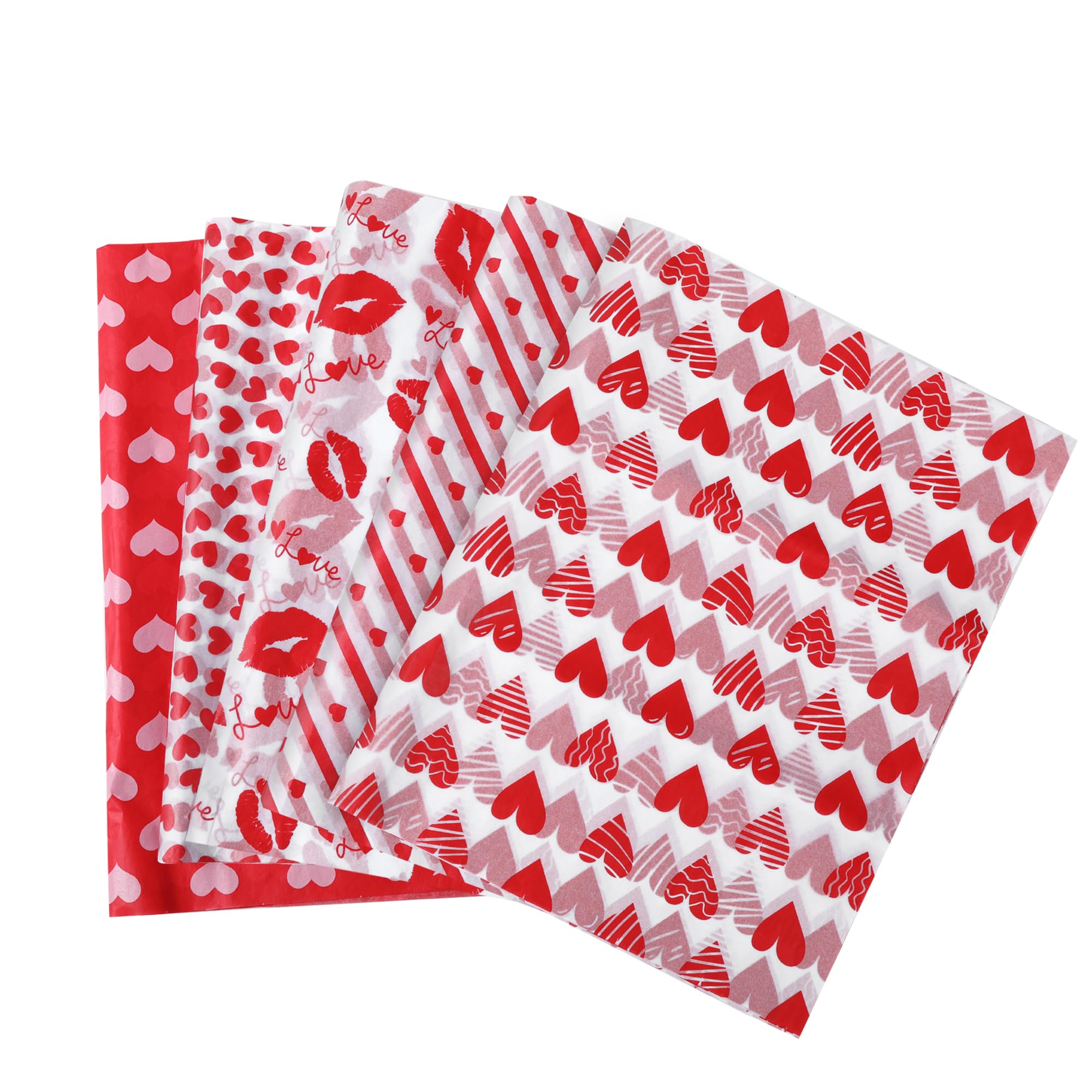 OfficeCastle 50 Sheets of 20x26 Inch Colorful Tissue Paper, 5 Patterns Gift Wrapping Tissue Paper Assortment, Handmade DIY Crafts, Wrapping Paper Bulk for Packaging, Boutique, Wine Cosmetics