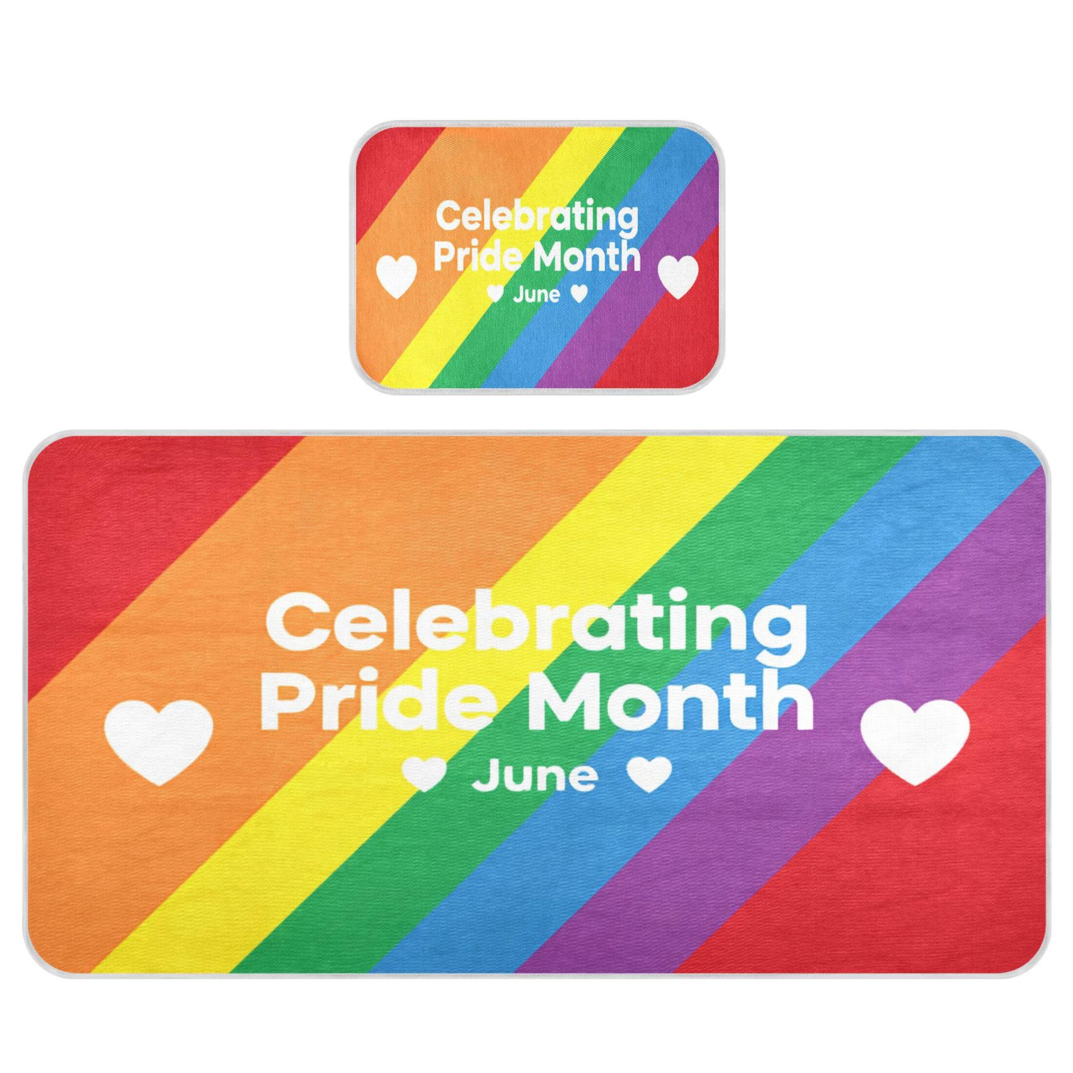 Takiito Pride Month Baby Cooling Mattress Pad, Soft & Breathable Cooling Mat Keep Baby Cool in Summer 28x52 in, Nursery Essential