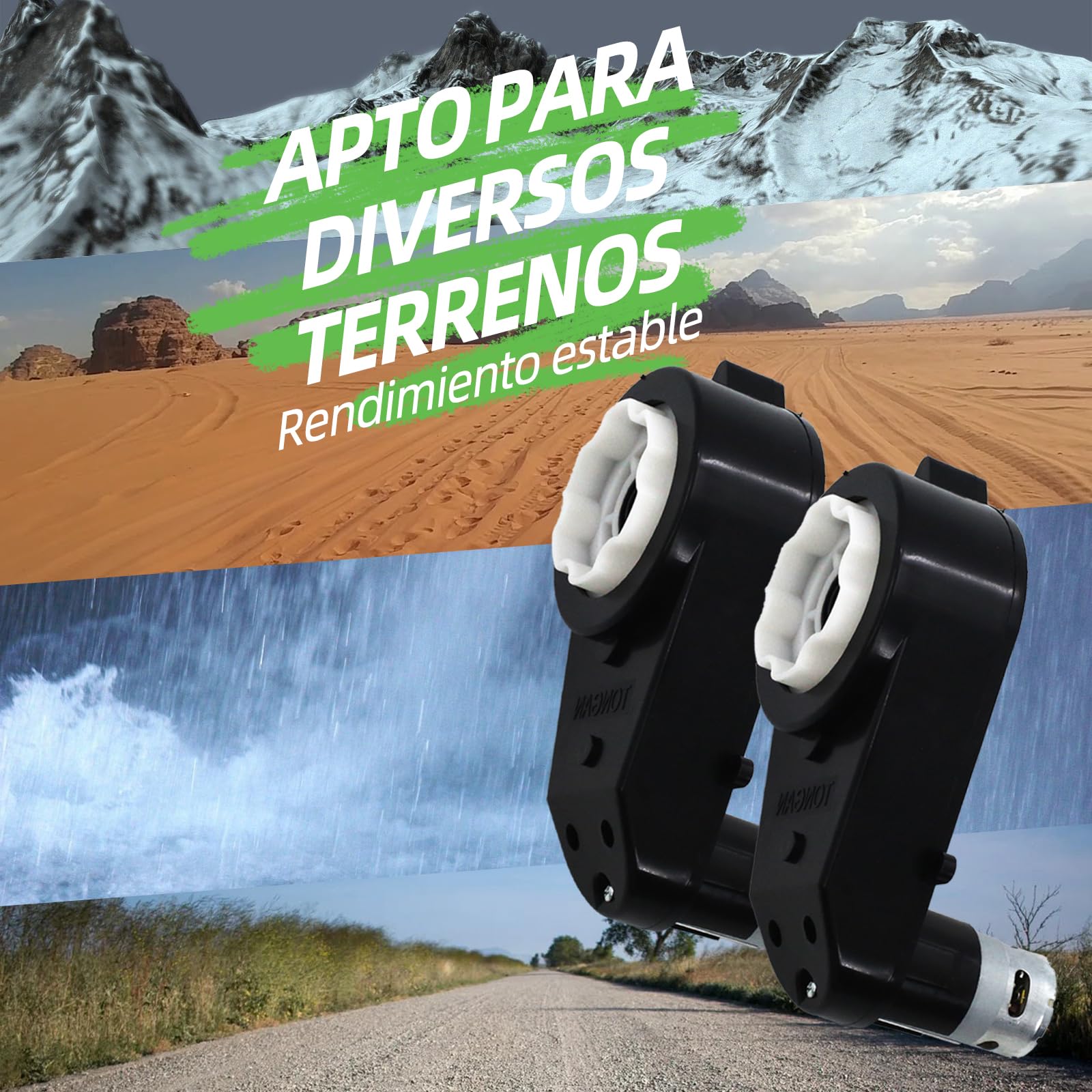 Motor de accionamiento para niños 24 V 40000 RPM RS555 – Juego de 2 motores de accionamiento de repuesto para niños vehículos eléctricos, coche infantil, vehículos de juguete (negro)
