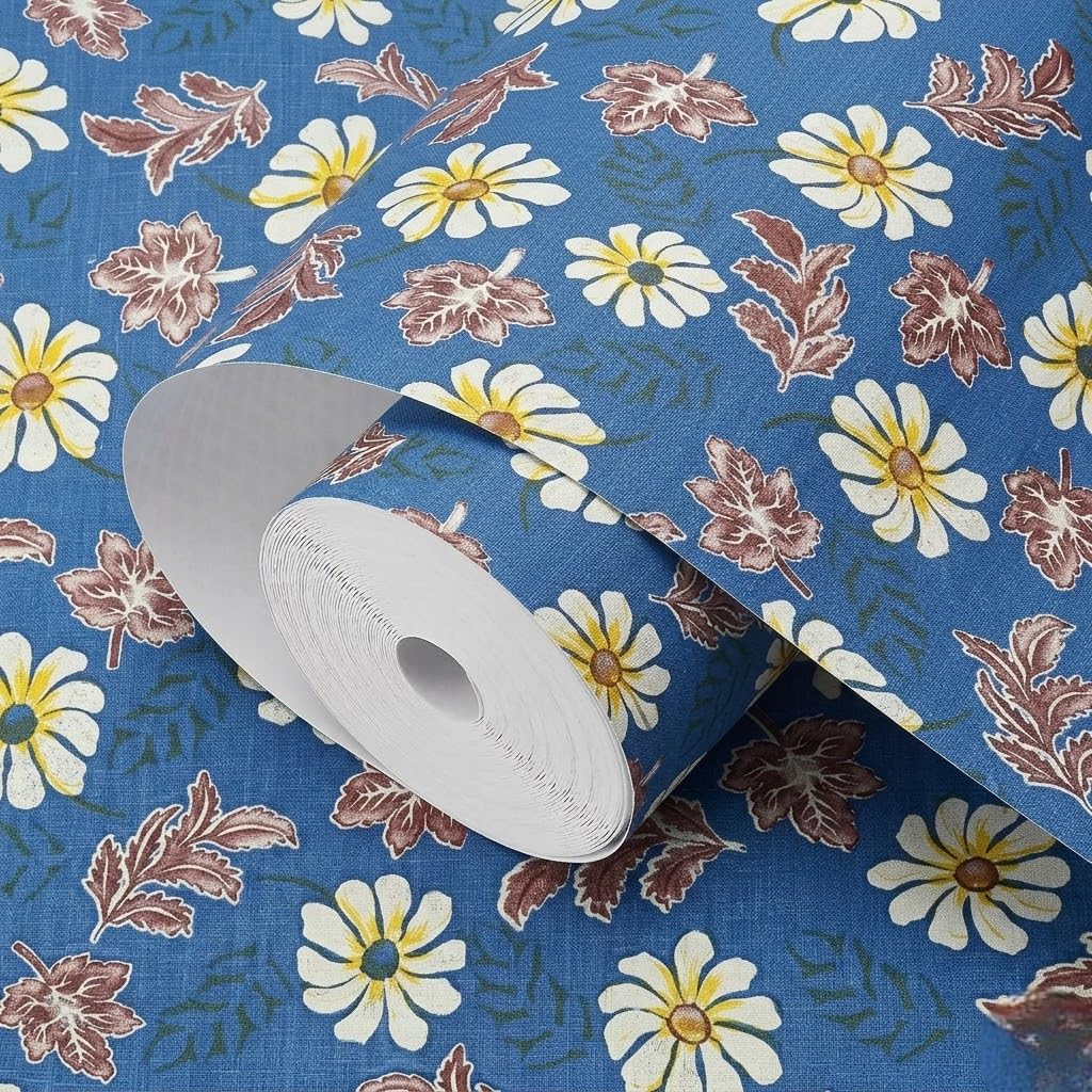 PVC Shelf Liner Roll 5 Meter Waterproof Printed | Non-Slip Kitchen Drawer Mat | Multipurpose Mat for Fridge, Wardrobe, Cupboard & Cabinets | Rectangular Cut-to-Size Shelf Paper