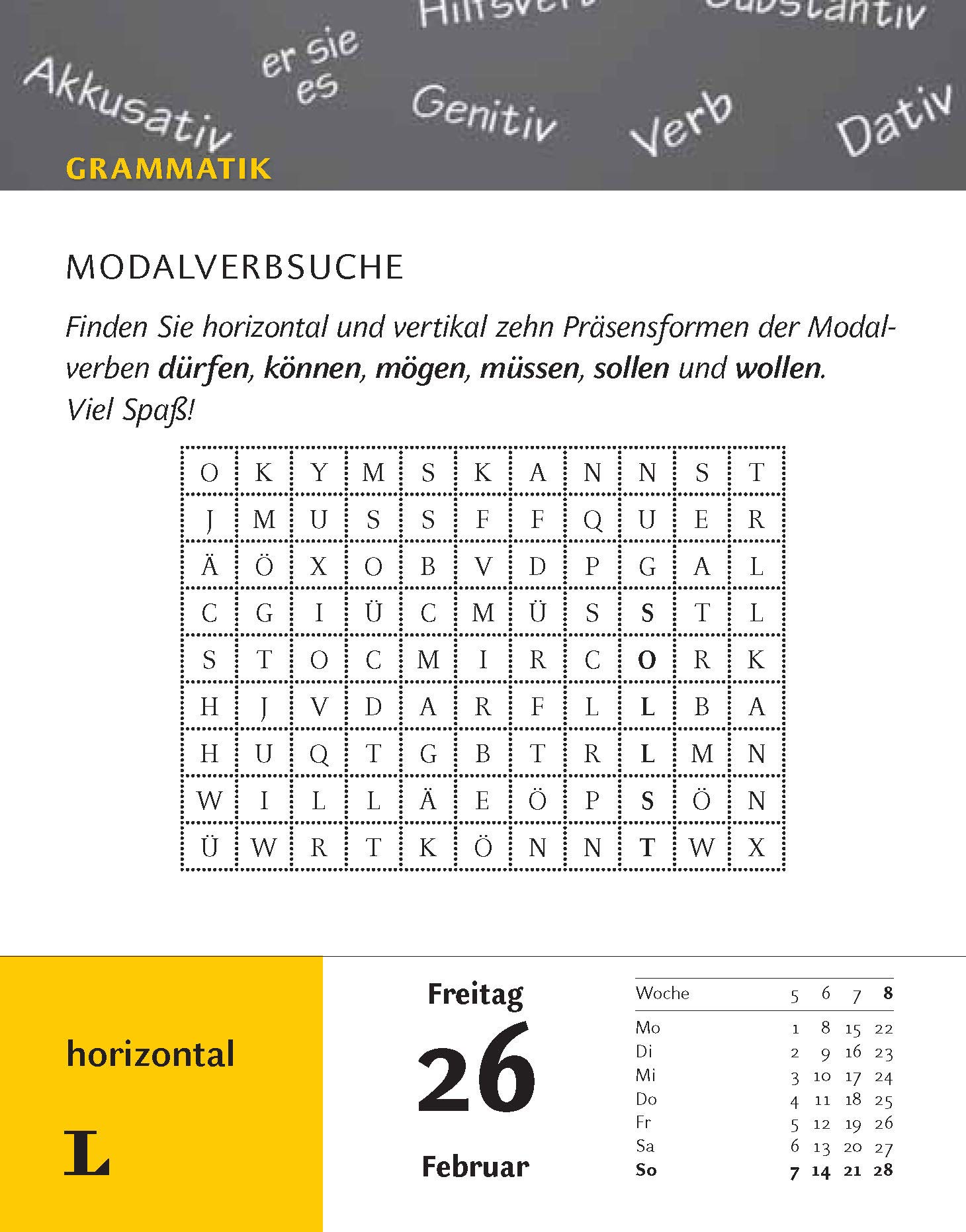 Langenscheidt Sprachkalender Deutsch als Fremdsprache 2021: Tagesabreißkalender