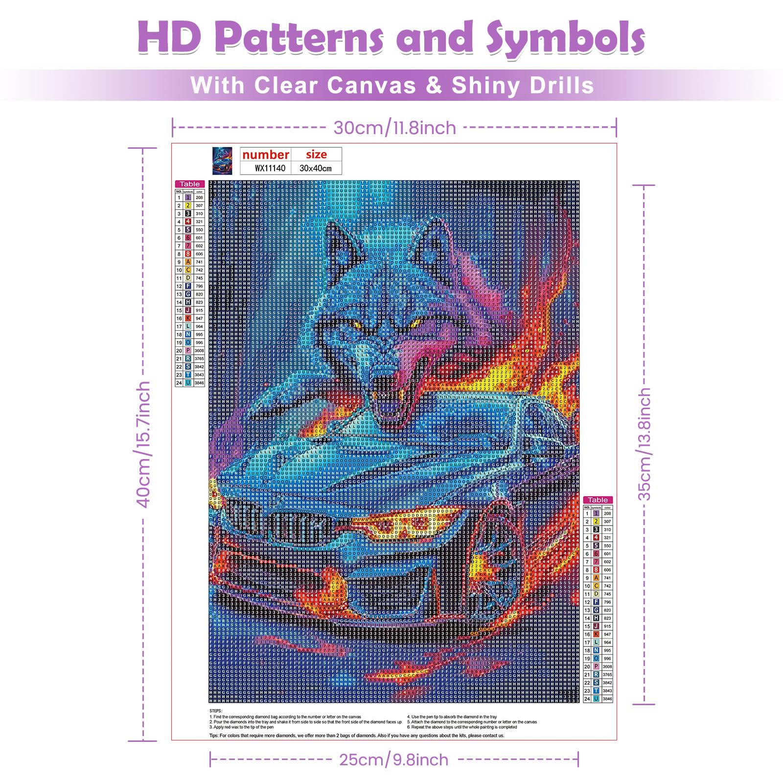QENSPE Sports Car Diamond Painting, 5D DIY Diamond Art Kits for Adults Wolf Diamond Painting Kit Round Full Drill - Image 2