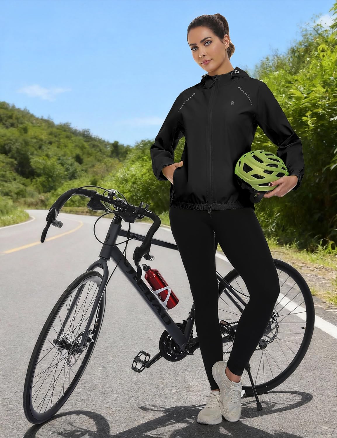 Little Donkey Andy Women's Waterproof Windbreaker Lightweight Packble Cycling Jacket for Biking, Running - Image 2