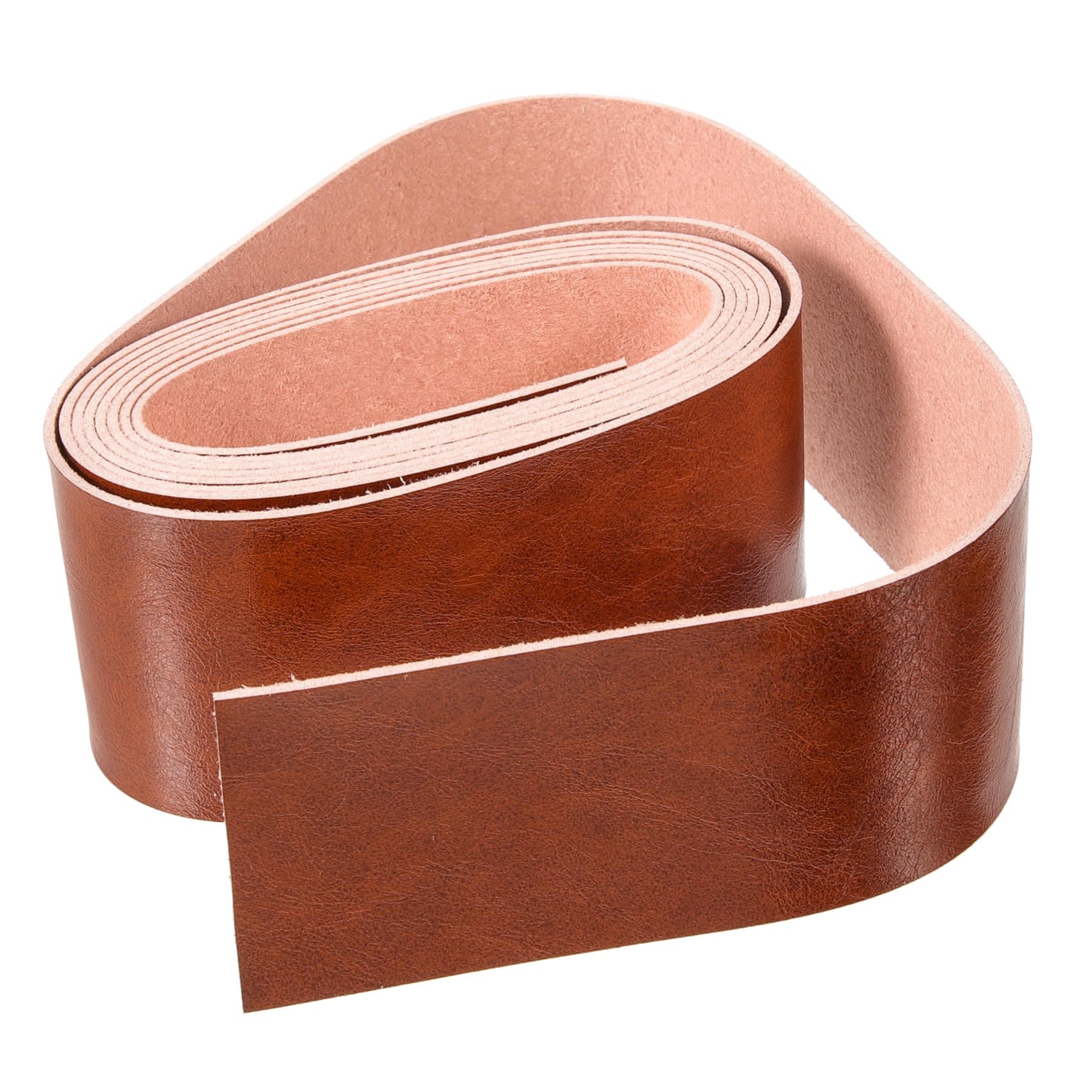 LALAFINA Leather Projects Belts Top Cowhide 2 Inch Wide Straps Semi-Finished for DIY Crafts Belts Shoulder Straps