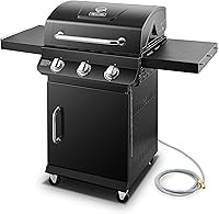 Vista 2 de Dyna-Glo DGP397CNN-D Premier - Parrilla de gas natural de 3 quemadores, color negro