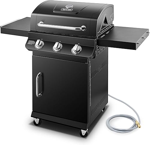 Miniatura 2 de Dyna-Glo DGP397SNN-D Premier - Parrilla de gas natural de 3 quemadores, acero inoxidable