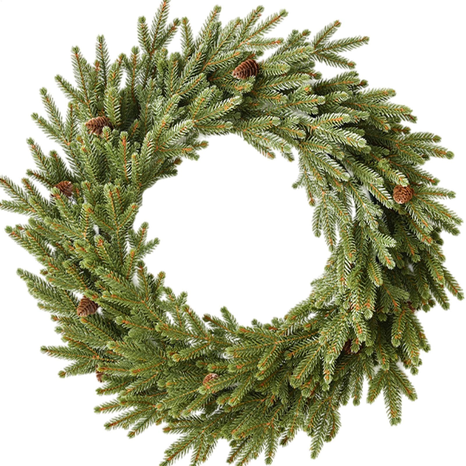Weihnachts-Türkranz 58 cm Kieferngrün Wanddekoration für die Haustür