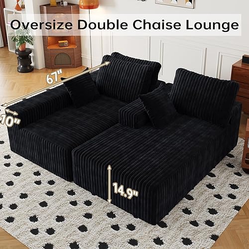 Miniatura 6 de Sofá modular Cloud de 108 pulgadas con diván en forma de L, sofá modular moderno de 4 asientos con asiento profundo, sofás tapizados para sala de