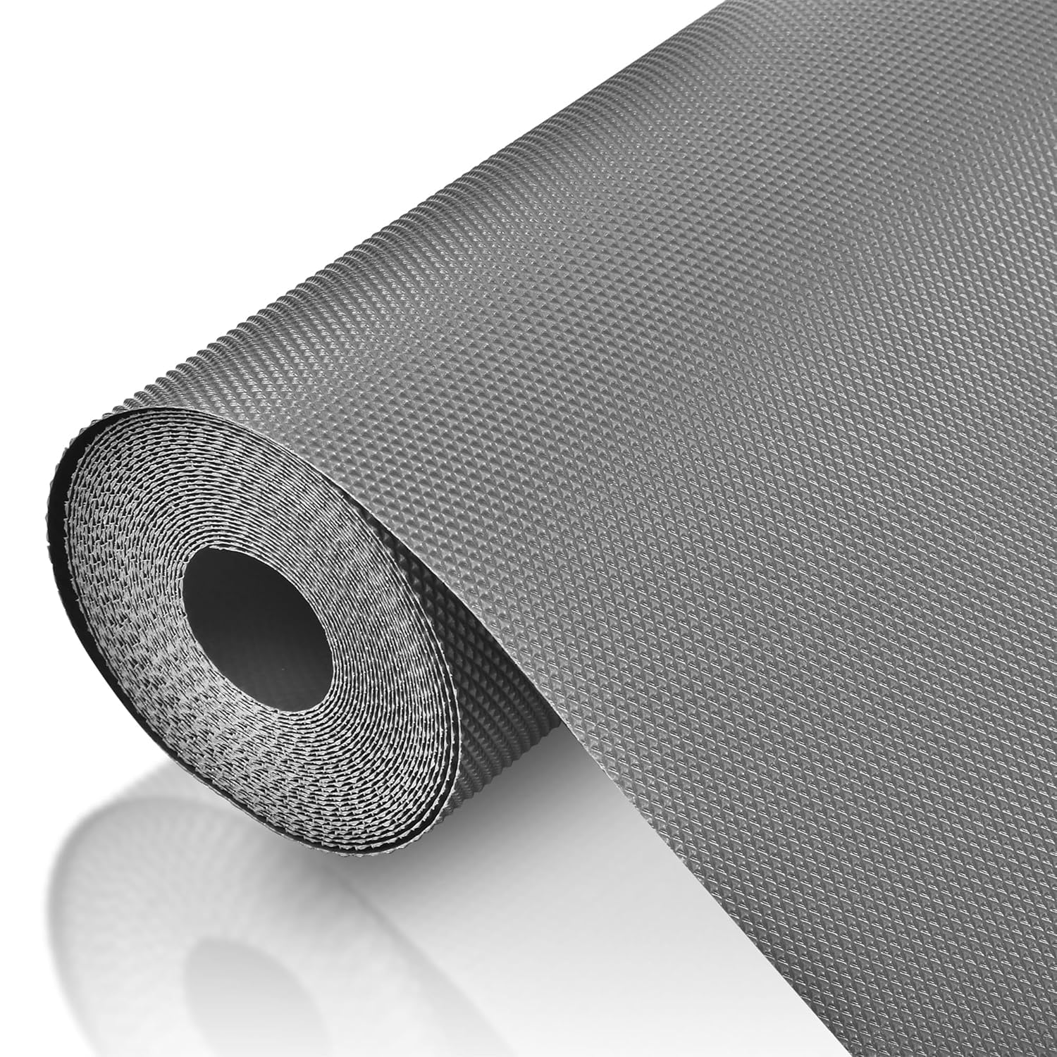 DALUCI Anti Slip Fridge Mat & Shelf Liner Roll – EVA Food Grade Washable Refrigerator Mat for Kitchen Drawer, Shelf, Cupboard & Wardrobe Protection (Grey, 45cm X 5m)-image-20