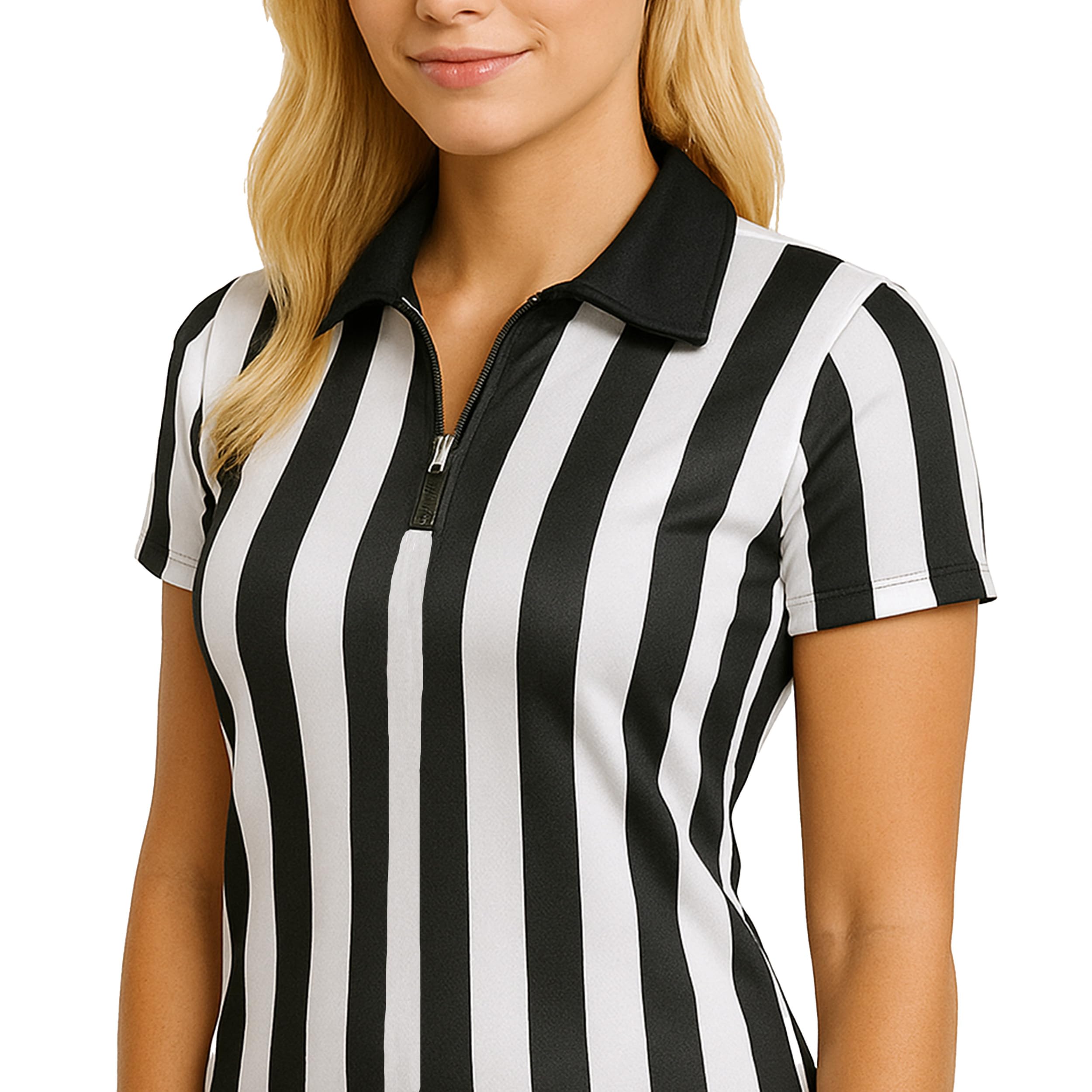 Murray Sporting Goods Women's Collared Referee Shirt | Women's Officials Jersey, Halloween Costume, or Waitress Uniform