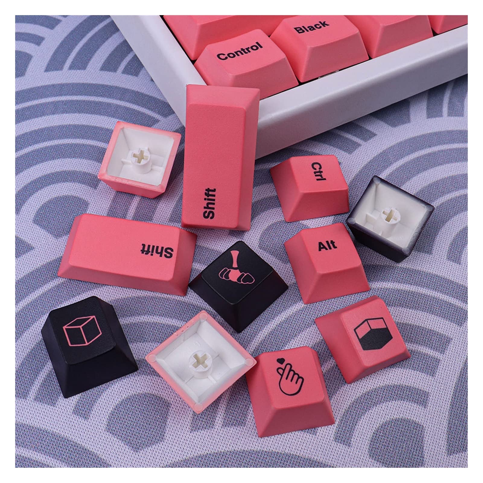Amazon | Zshiye. PBT KeyCap 129キーチェリープロフィール染料サブ