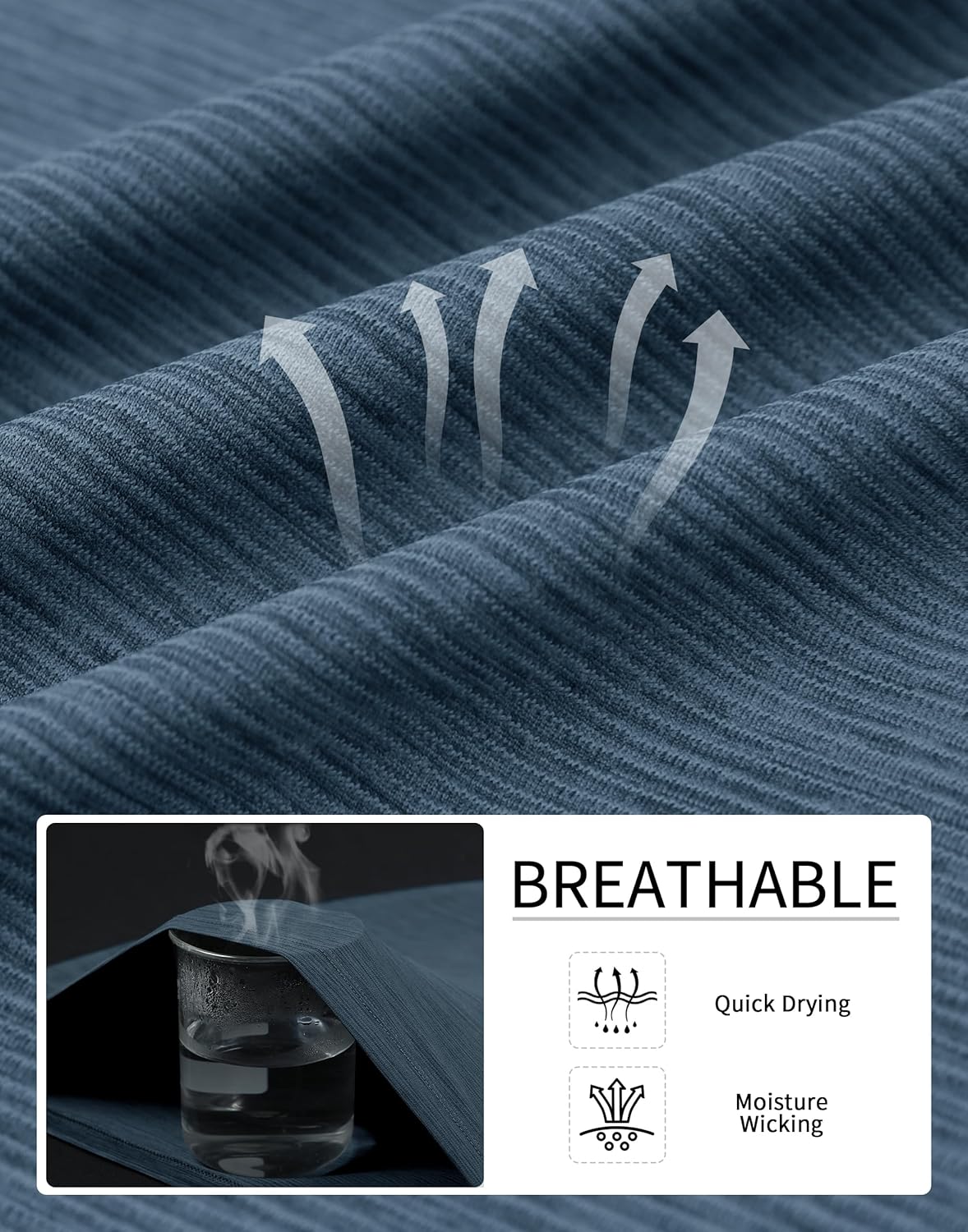 Pioneer Camp Men's Long Sleeve Shirt Quick Dry Moisture Wicking Workout Tee Shirts Lightweight Athletic Tshirts Running Gym - Image 6