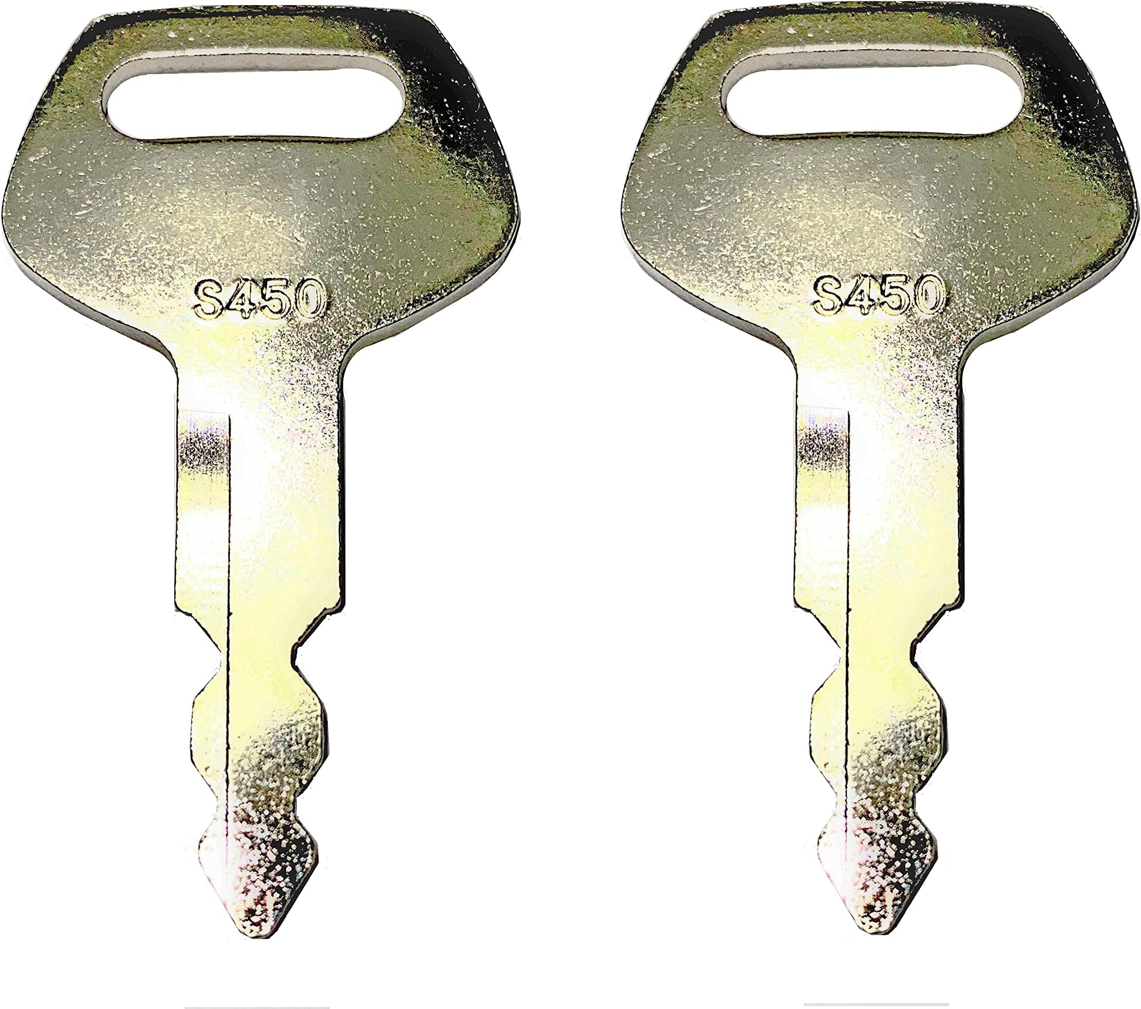 2 Keyman Replacement Heavy Construction Equipment Ignition Key Made to fit Case and Linkbelt Excavators