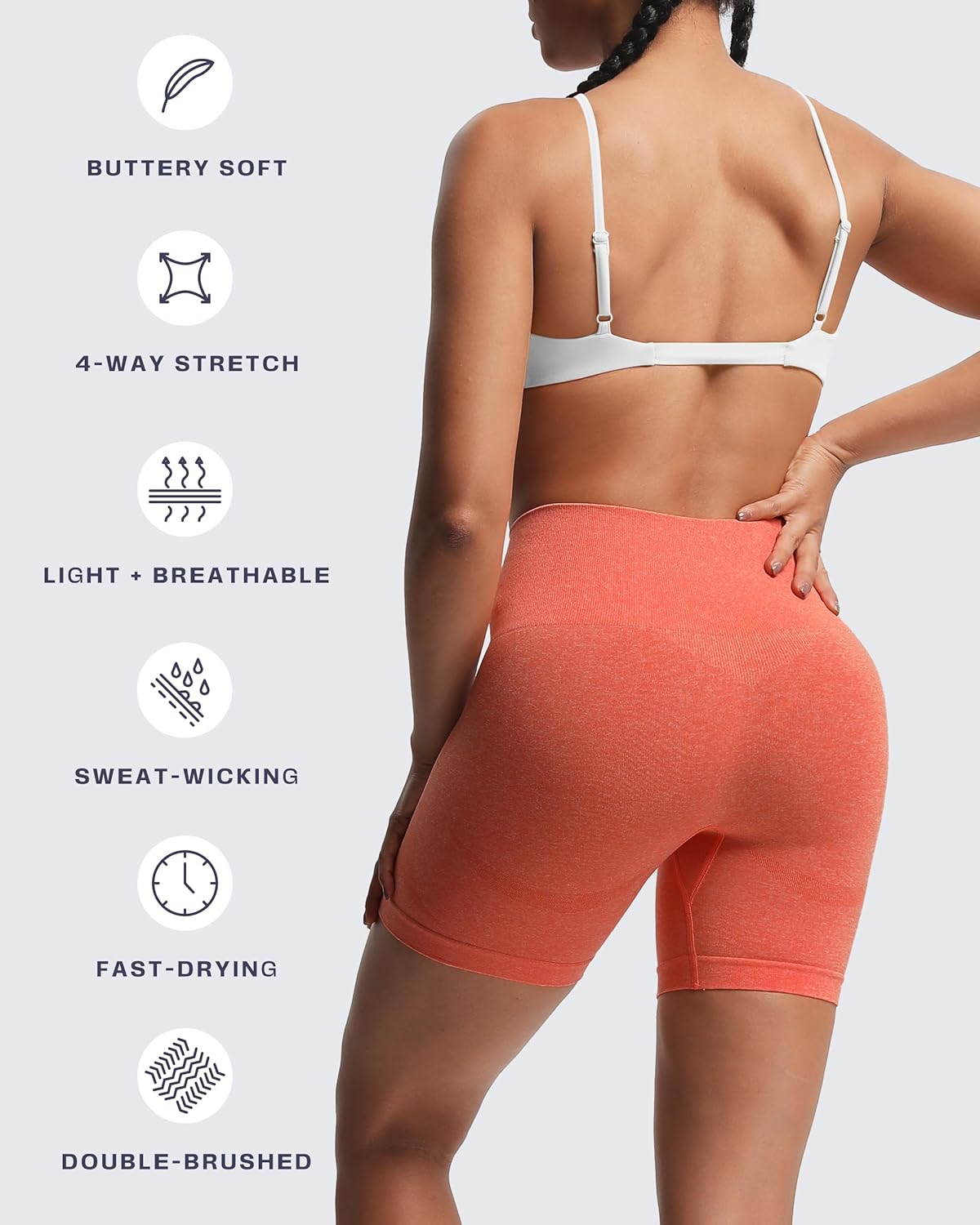 Aoxjox Women's Workout Sports Bras Fitness Adjusted Ariel Halter Bra Yoga Crop Tank - Image 4