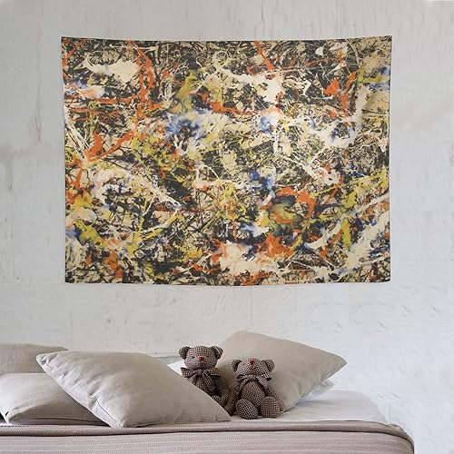 Miniatura 6 de Jackson Pollock, galería de arte en Buffallo, tapiz de arte abstracto, tapices, pintura de poliéster, regalo de sala de estar, impresiones de