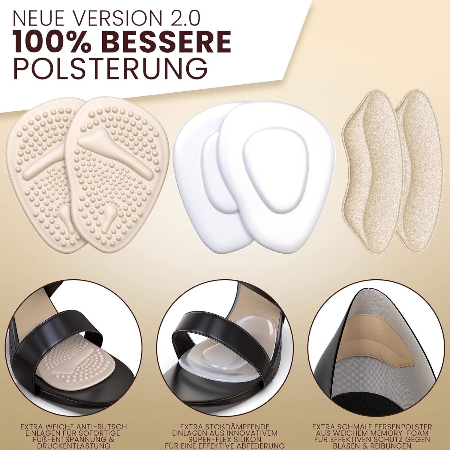 Vorfuß Einlagen High Heels