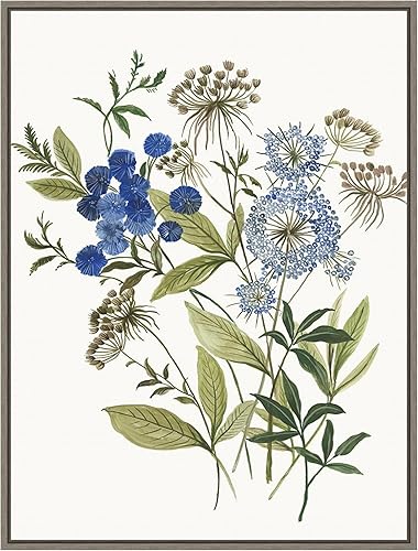 Miniatura 19 de Amanti Art Lienzo enmarcado para pared, 42 x 32 pulgadas, Botana I de Asia Jensen, lienzo enmarcado para pared, obras de arte de flores, decoración